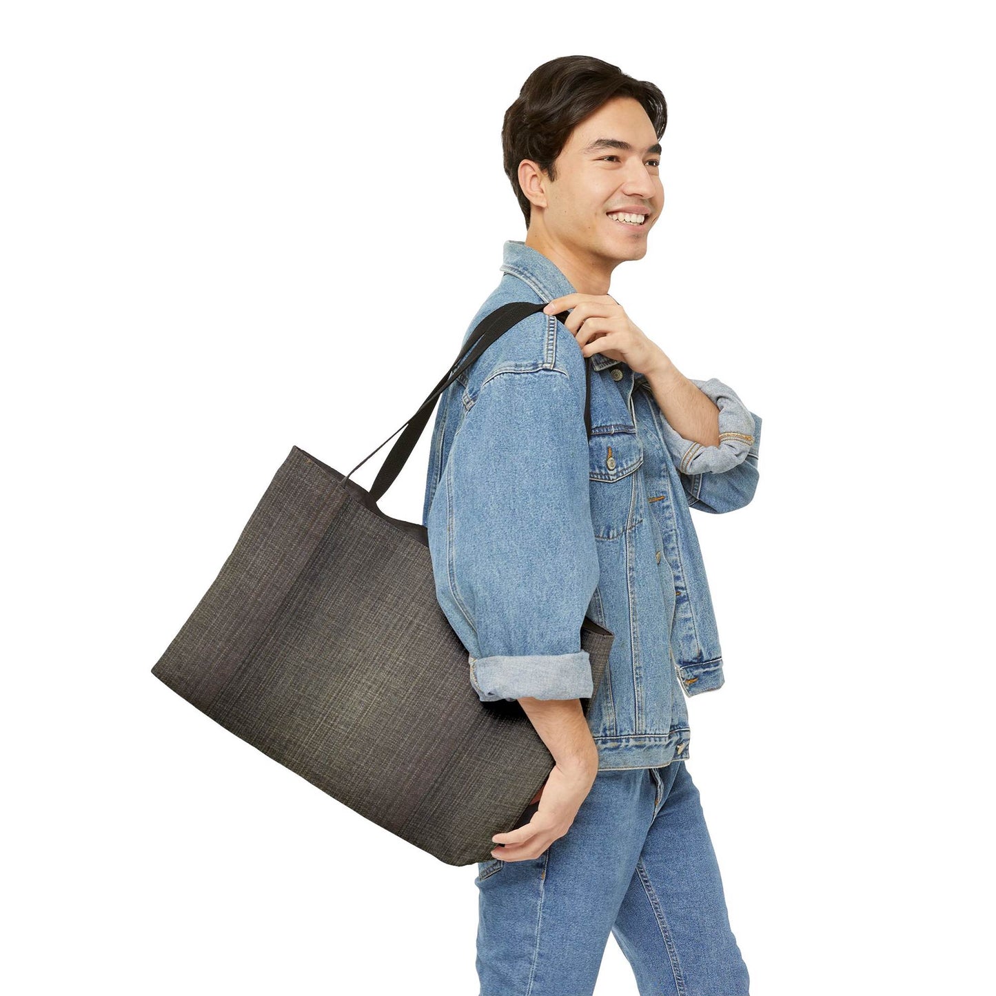 Denim Color Imitation Print Unisex  Weekender Bag  Spun Polyester 24x13 Canvas Bag 3