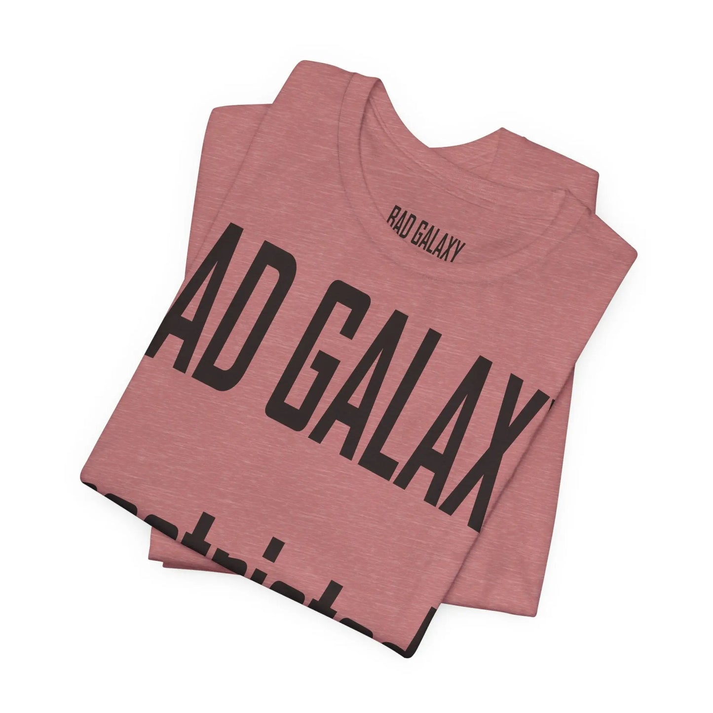 Bad Galaxy Tee Shirt With Red Stamp 100 Percent Cotton Made In USA Eco Friendly Inks