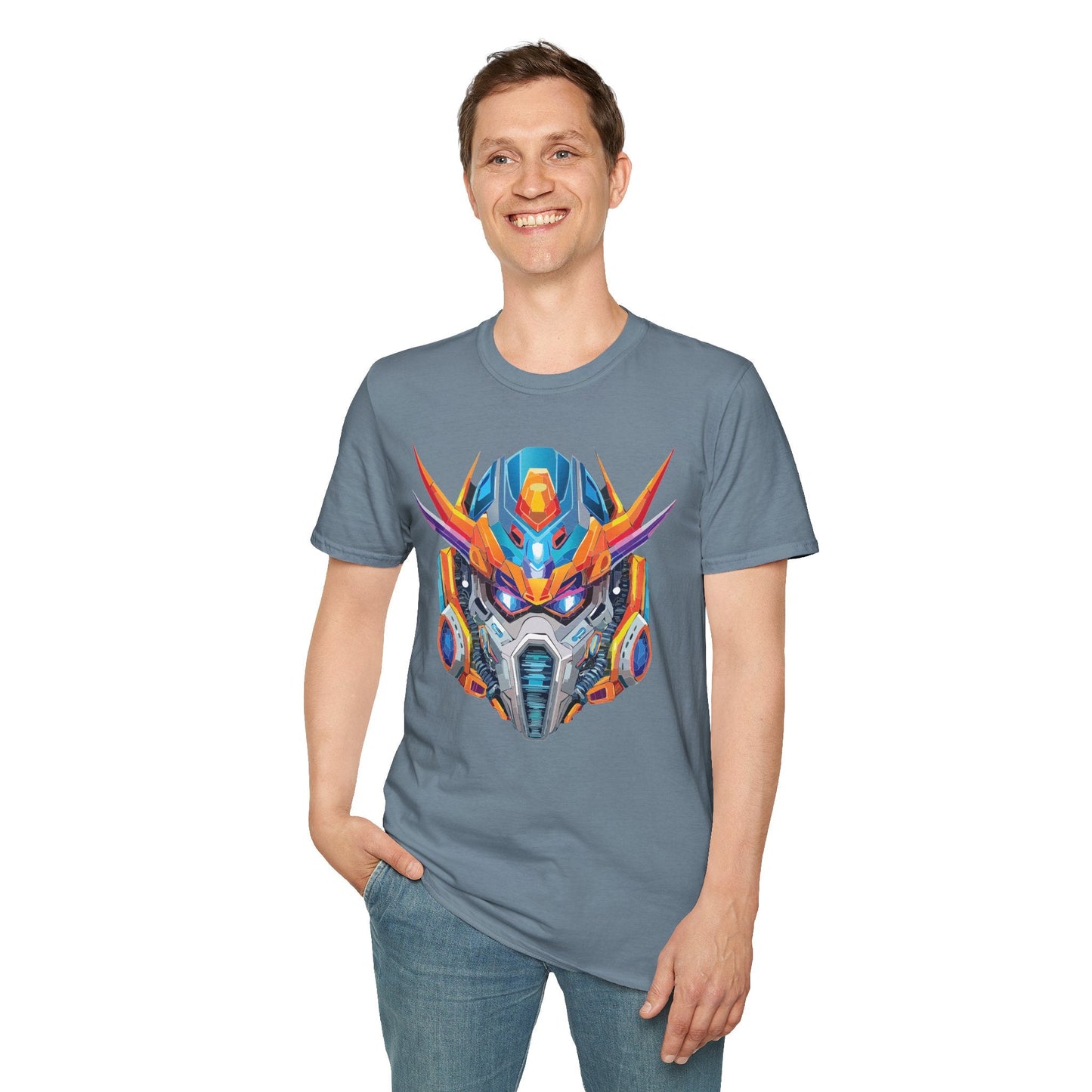Cyborg Tee Unisex Robot And Terminator Shirt Softstyle 64000 Cotton Ring Spun Graphic Tee Everyday