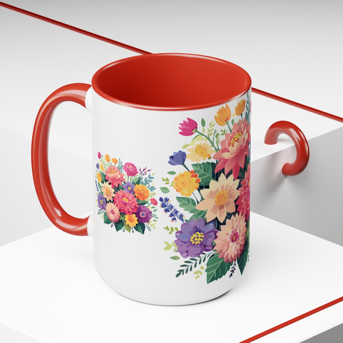 Floral Mug, Floral Cup