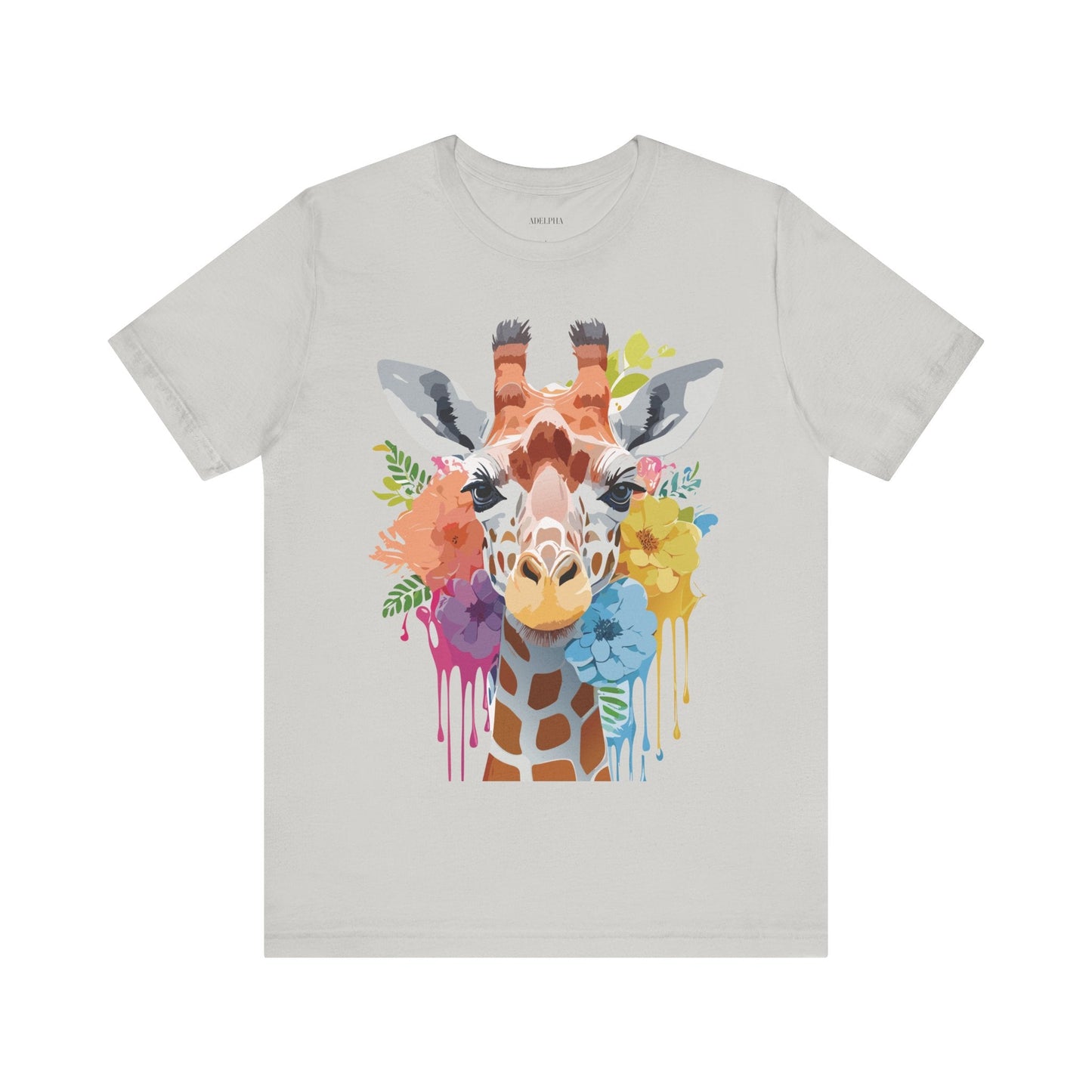 Giraffe Graphic Tee Unisex Jersey Short Sleeve Adelpha Vintage Inspired Artwork Design