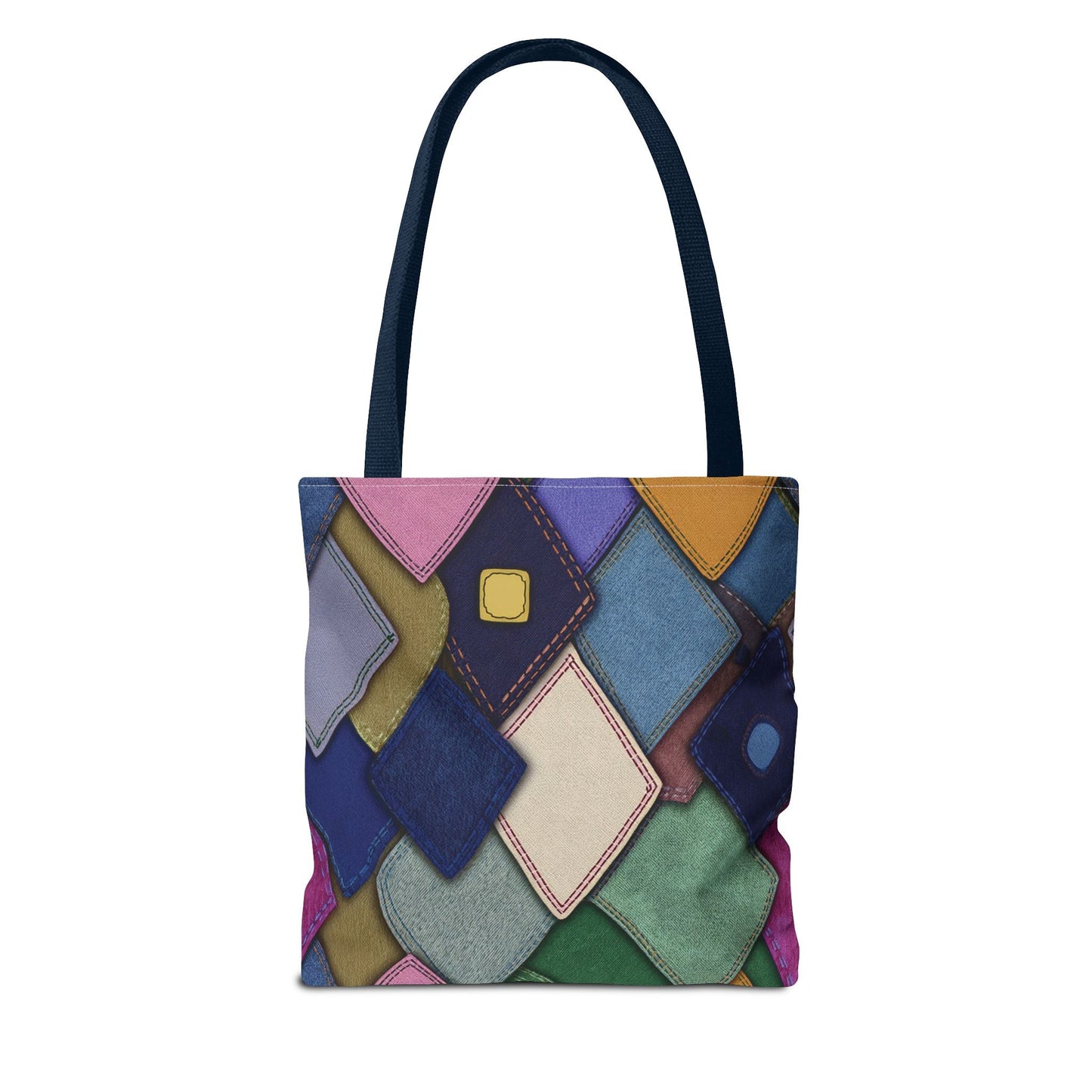 Denim Canvas Bag, Tote Bag Denim Printify