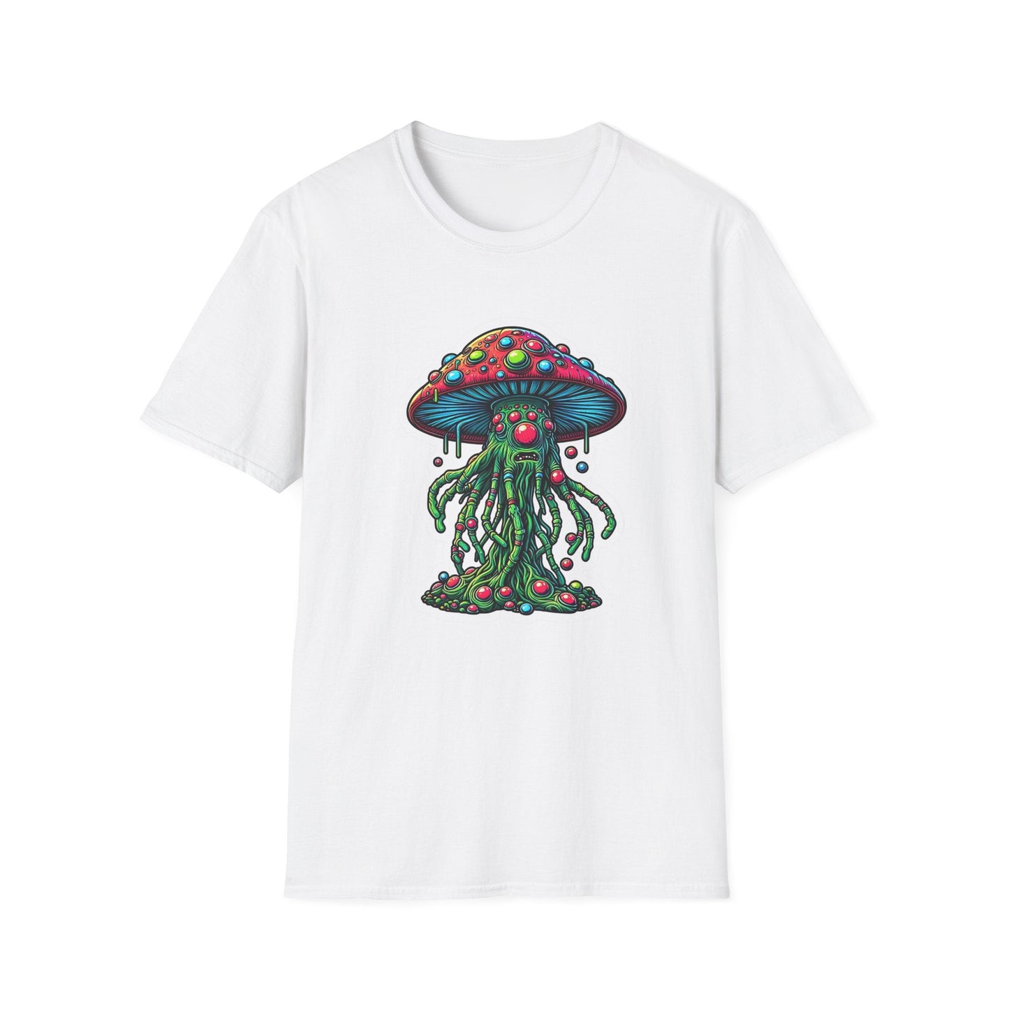 Mashroom Tee Shirt Unisex Funny Mashroom Shirt With Fungus Art Design Gildan Softstyle 64000