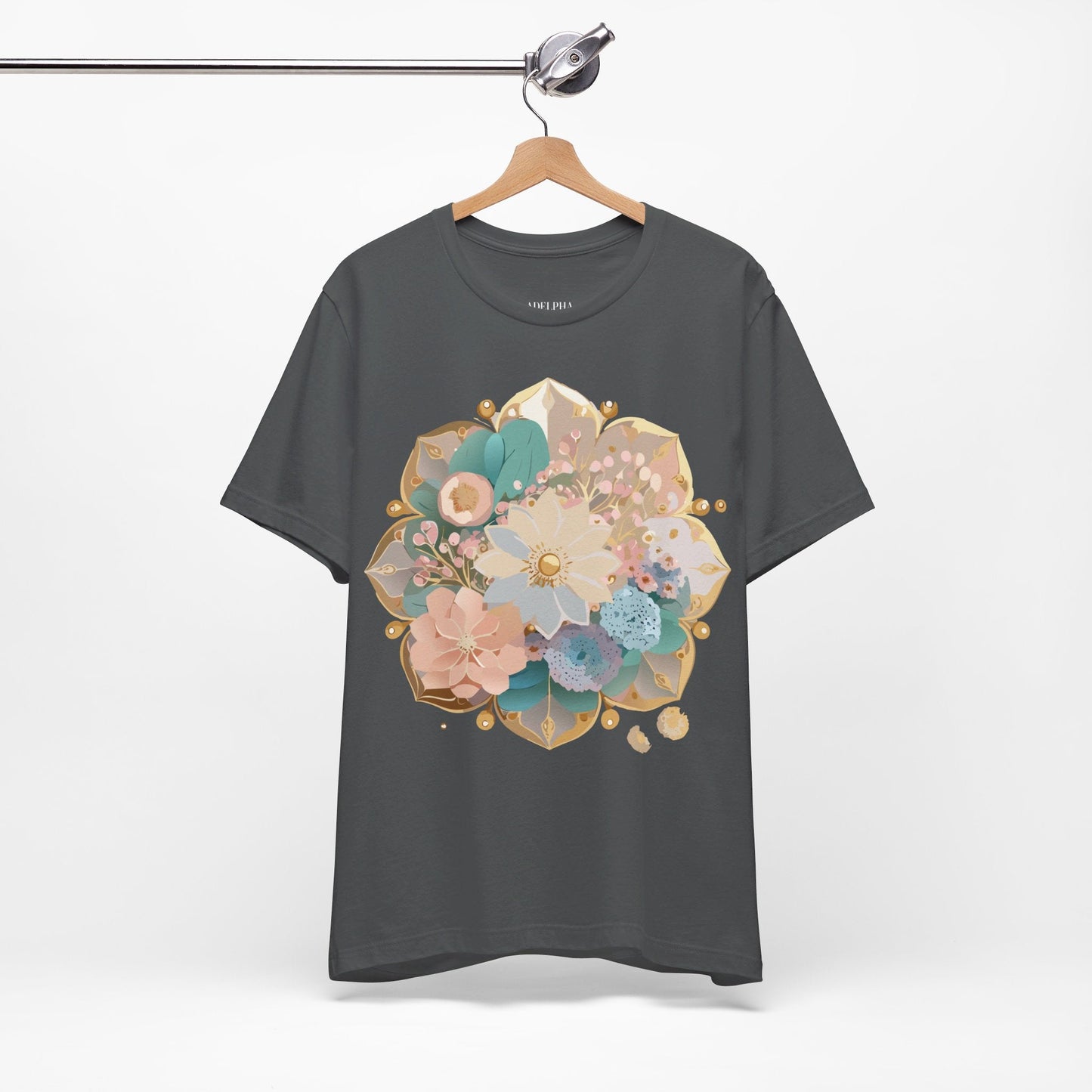 Mandala Graphic Unisex 100 Cotton Vintage Floral Artwork Tee 14