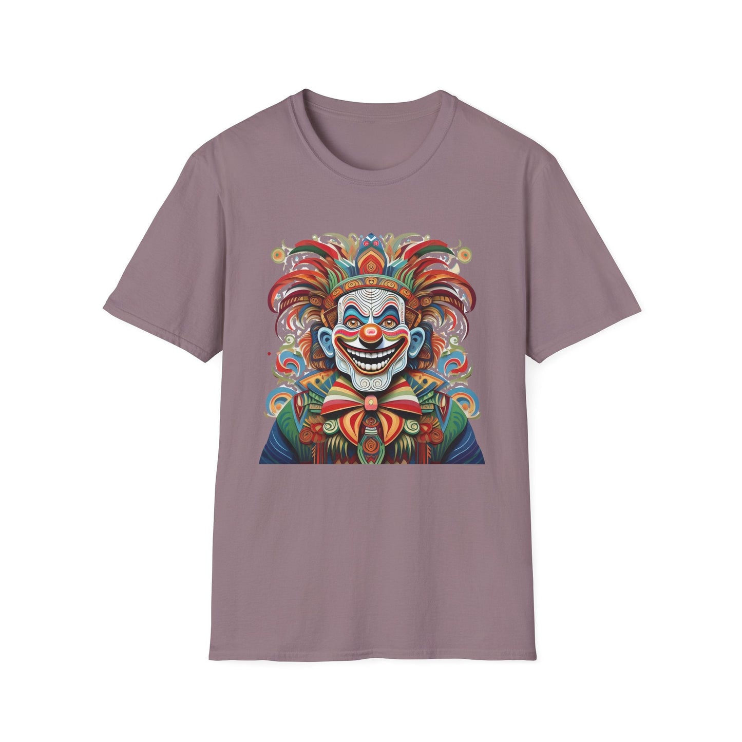 Clown Shirt Unisex Tee Funny Man Circus Shirt Scary Man Tee Gildan Softstyle 64000