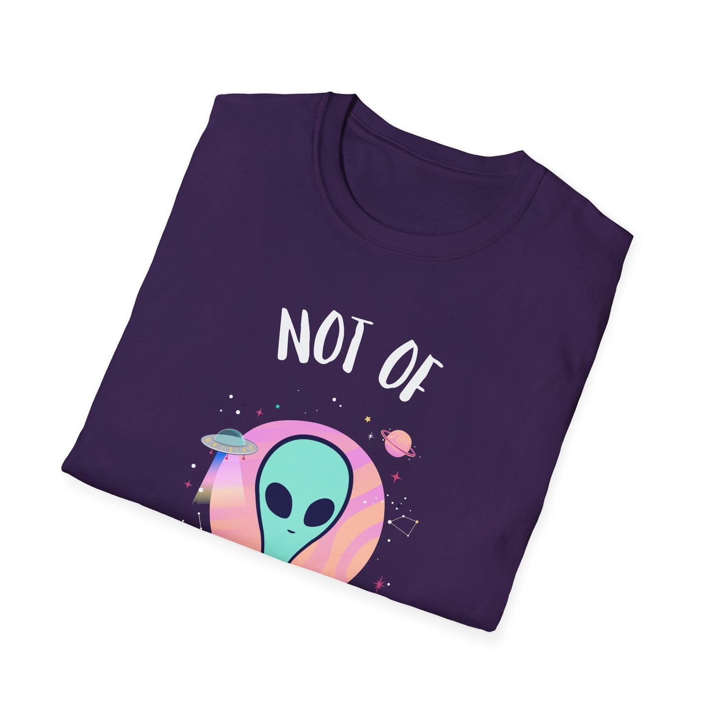 Alien Graphic TShirt  Not Of This World Cute Pastel UFO Tee