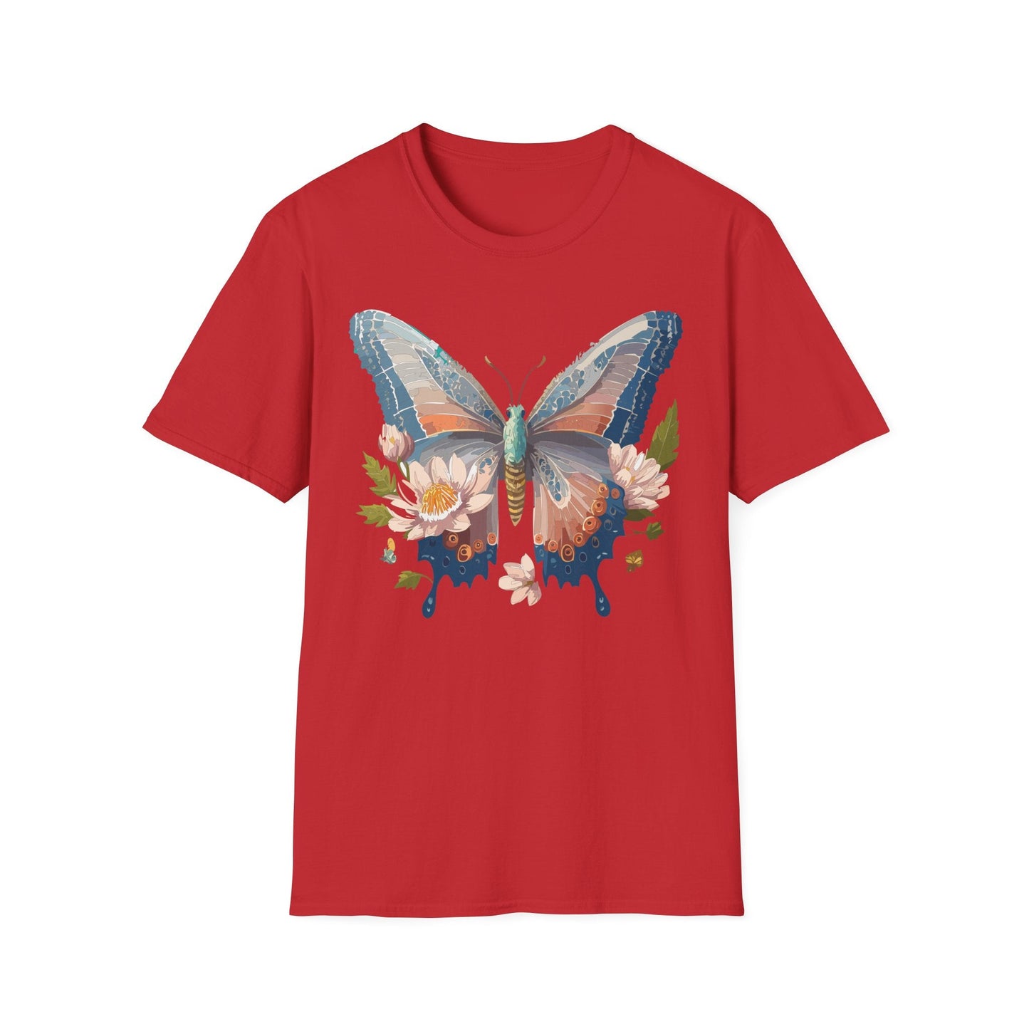 Butterfly Shirt Unisex T Shirt Monarch Design Softstyle 64000 Ring Spun Cotton Tee
