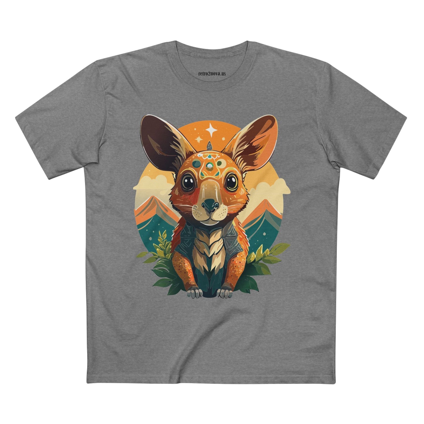 Rabbit Animals Shirt Unisex Premium Cotton Tee With Original Art Design From Retro2Nova Collection Premium Art Apparel