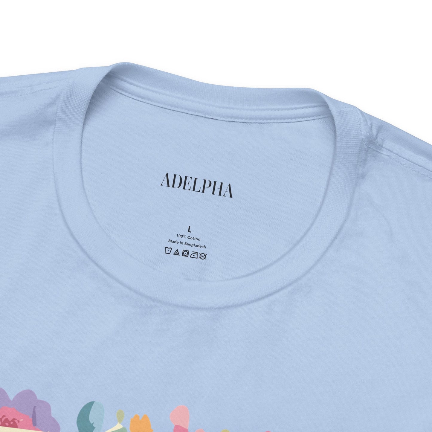 Adelpha Letter R Graphic Tee Unisex Short Sleeve Vintage Style Art Design Artwork Premium Fit