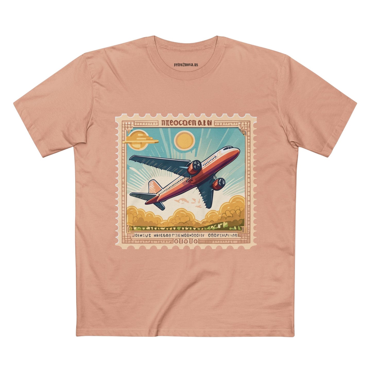 Stamp Shirt Postage Stamp Tee PS5 Unisex Premium Cotton Art Tee By Retro2Nova Pro