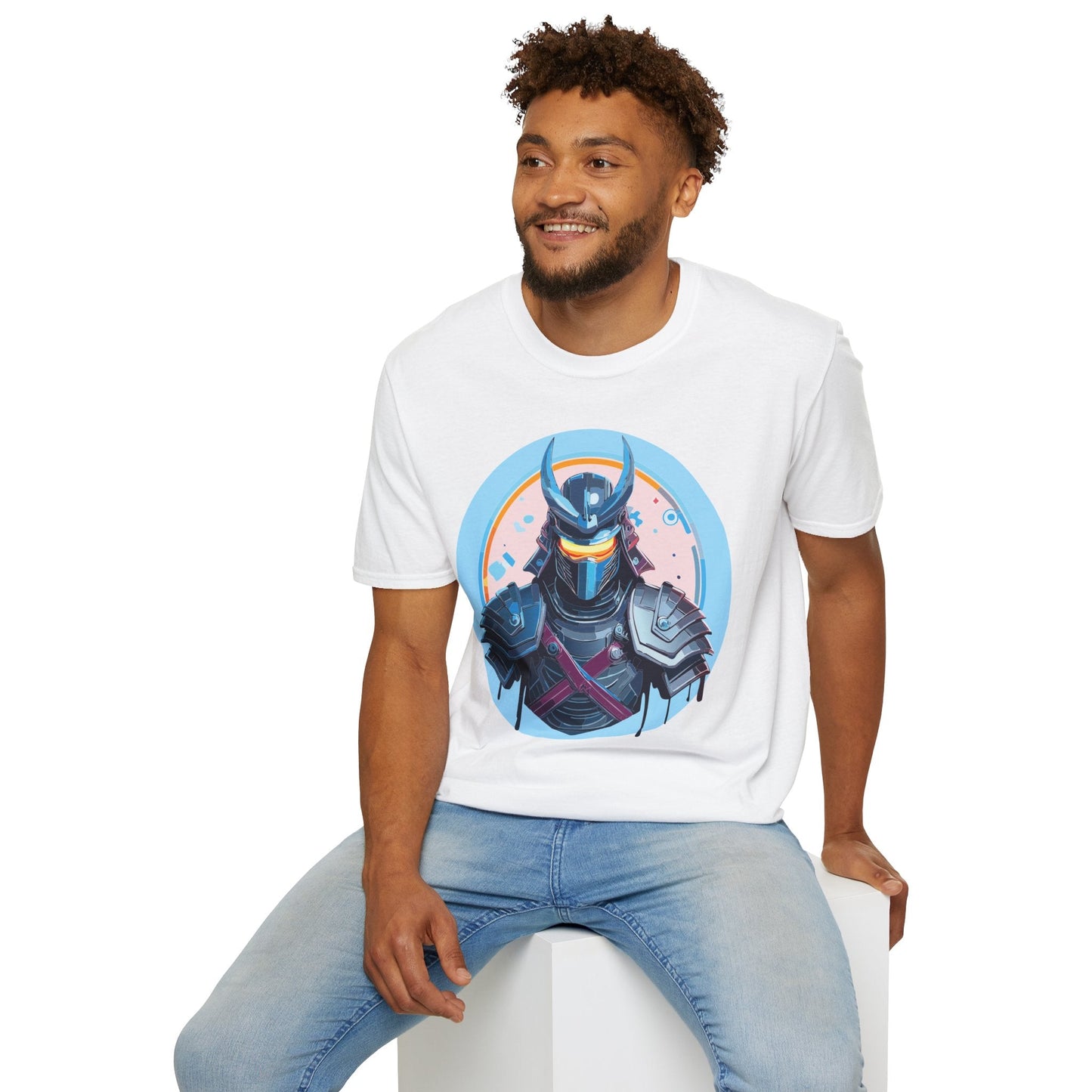 Samurai T Shirt Unisex Softstyle 64000 Tee Lightweight Comfortable 100 Percent Ring Spun Cotton