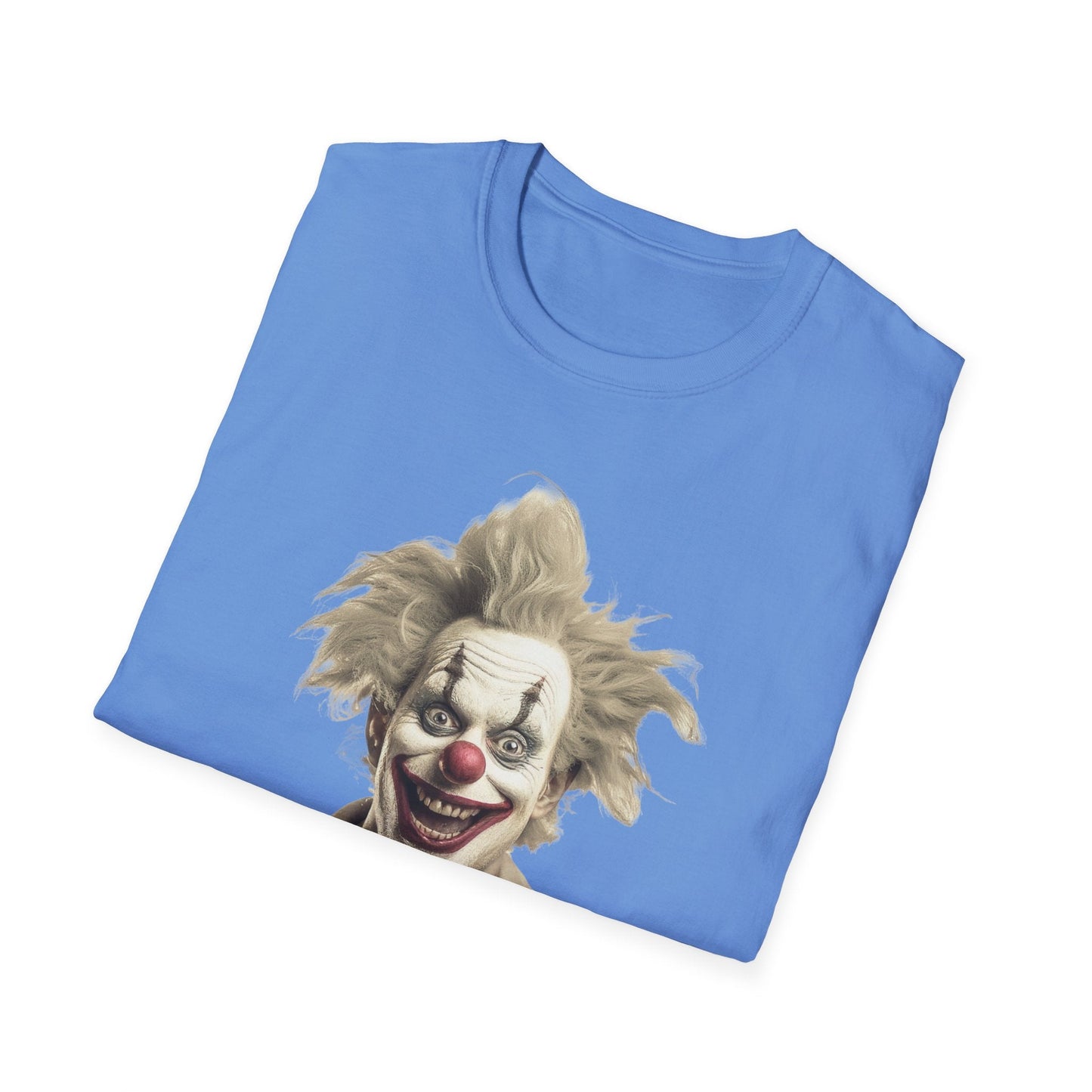Clown Shirt Unisex T Shirt Funny Man Circus Shirt Scary Man Shirt Softstyle Gildan 64000