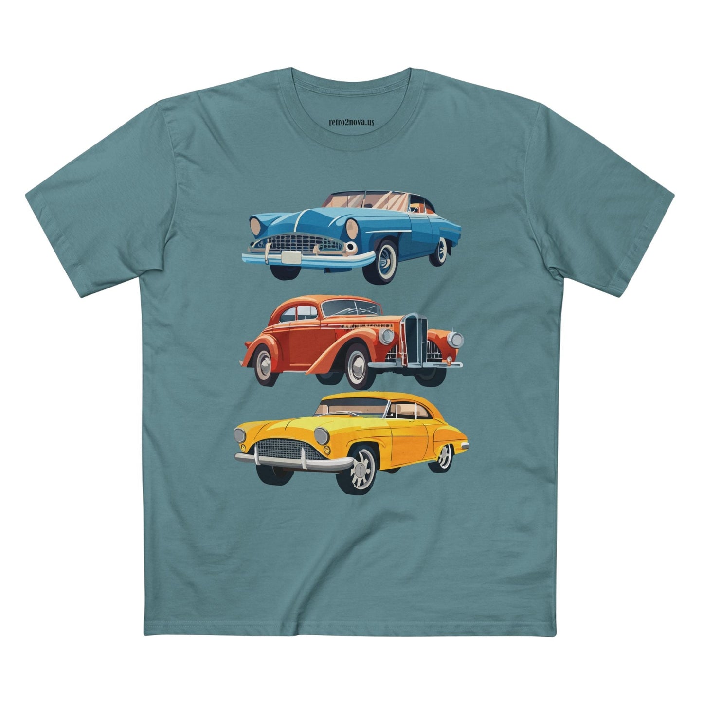 Retro Car Shirts Vintage Car Shirts RC4 Unisex Premium Cotton Tee With Original Art By Retro2Nova