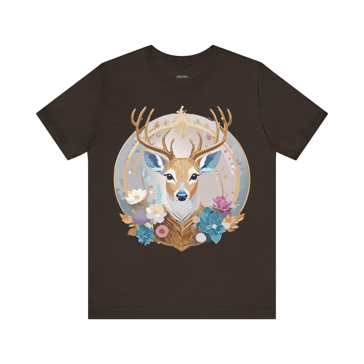 Medallion Graphic Unisex Cotton Bella+Canvas Tee with Art Design d78