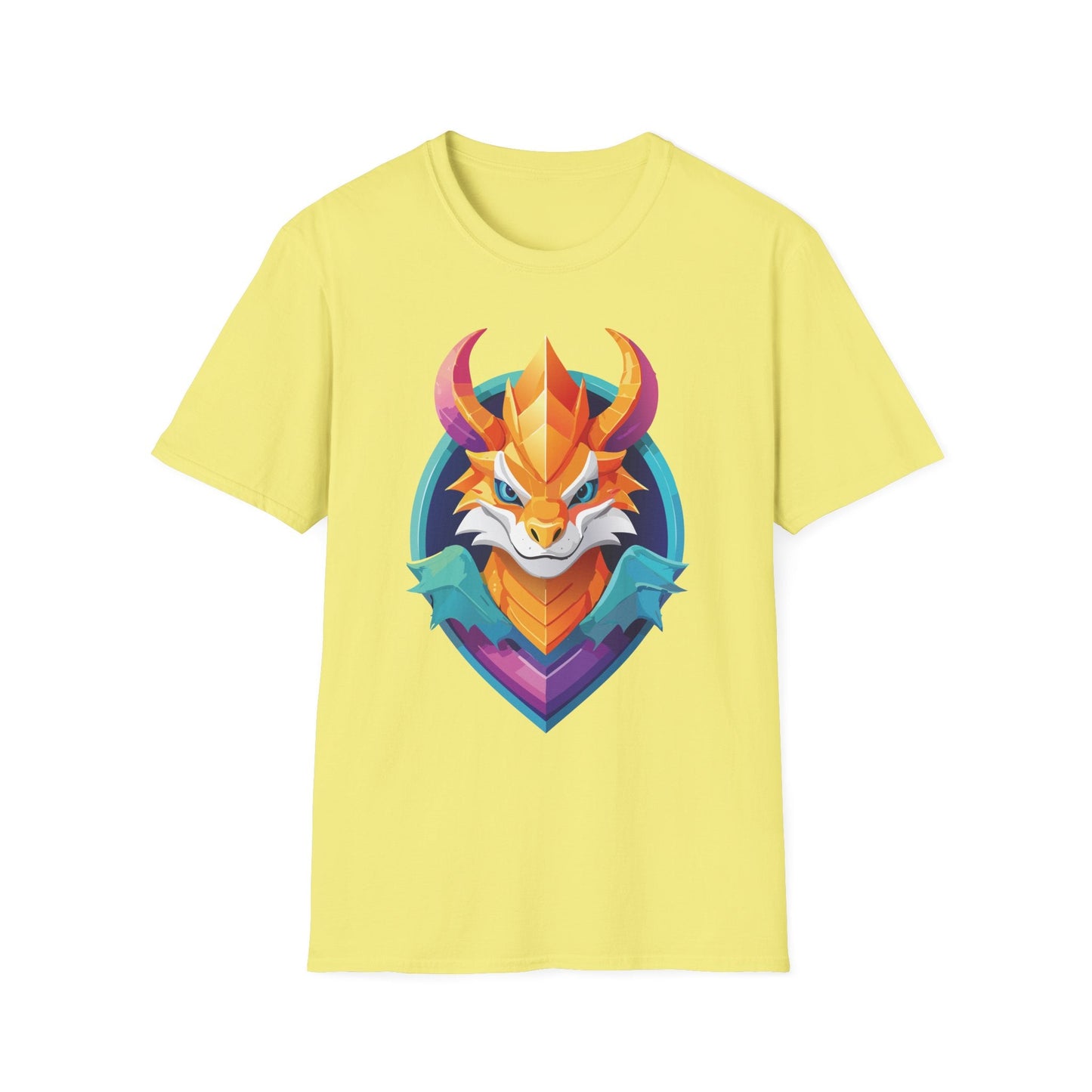 Dragon T Shirt Unisex Gildan Softstyle 64000 Comfortable Cotton Tee With Animal Design