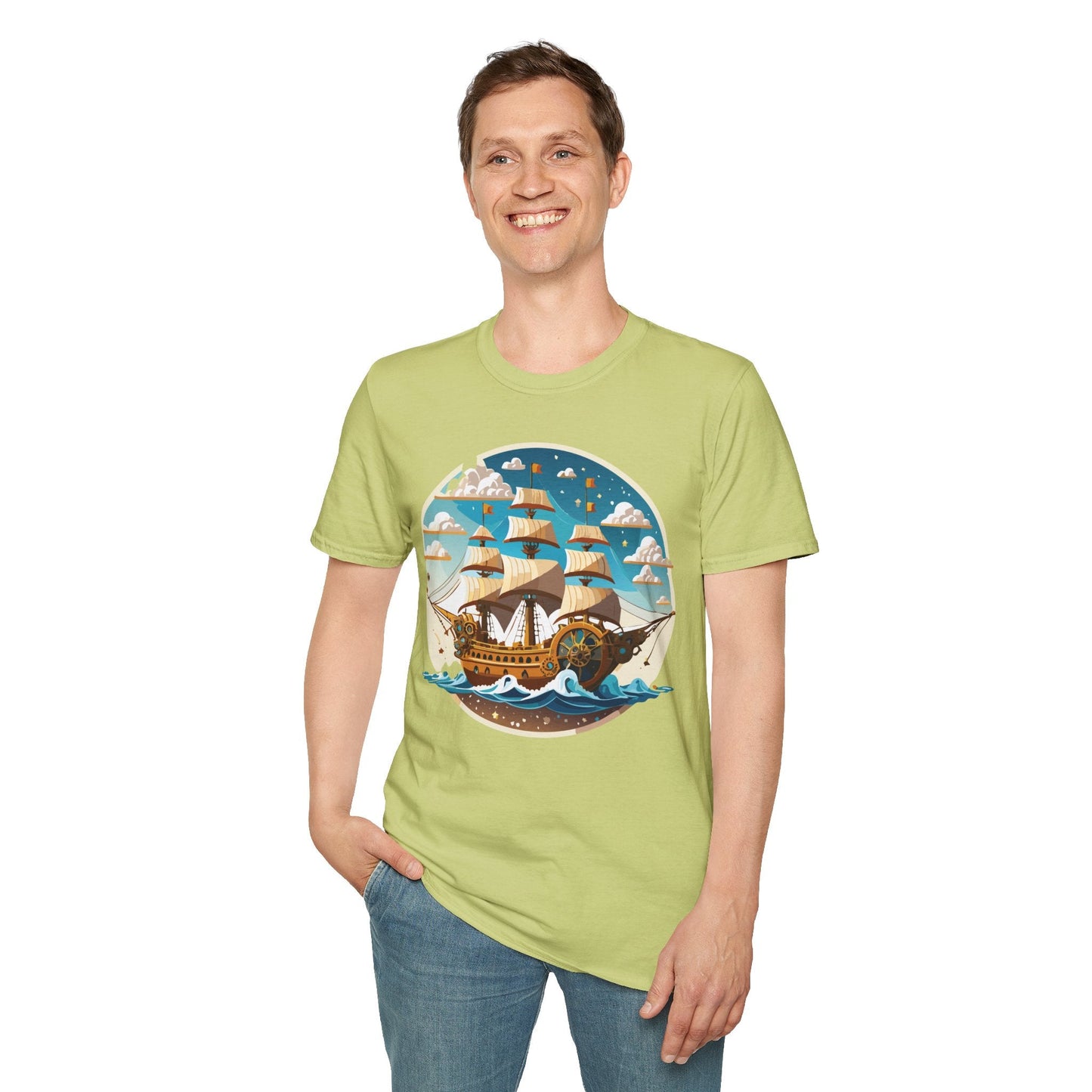 Ship T Shirts Frigate T Shirts Vessel Tee Shirt Unisex Gildan Softstyle 64000 Premium