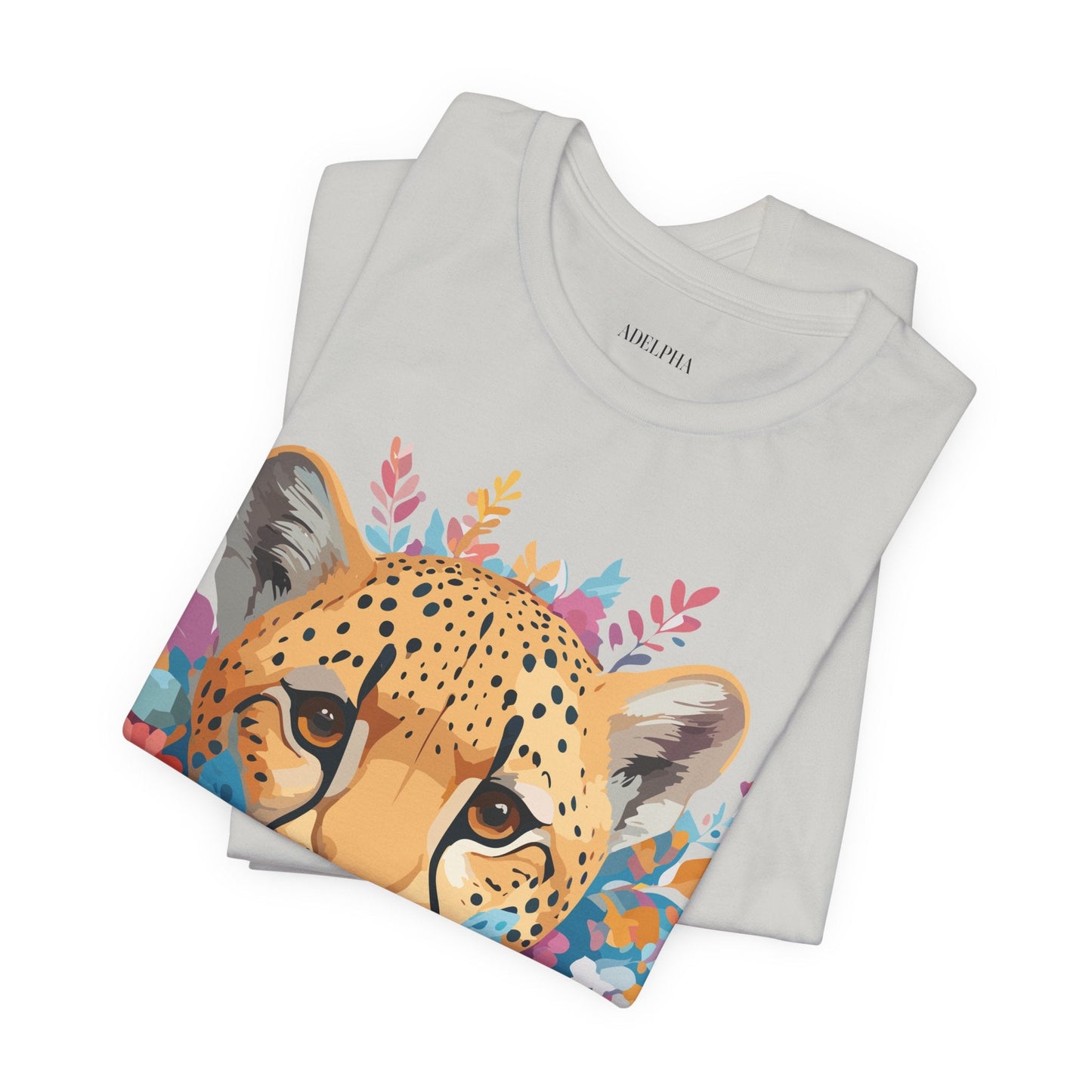Adelpha Cheetah Graphic Tee Unisex Vintage Inspired Artwork Short Sleeve Jersey