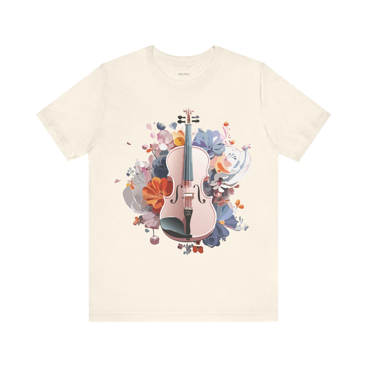 Music Graphic Unisex Cotton Bella+Canvas Tee with Art Design m136