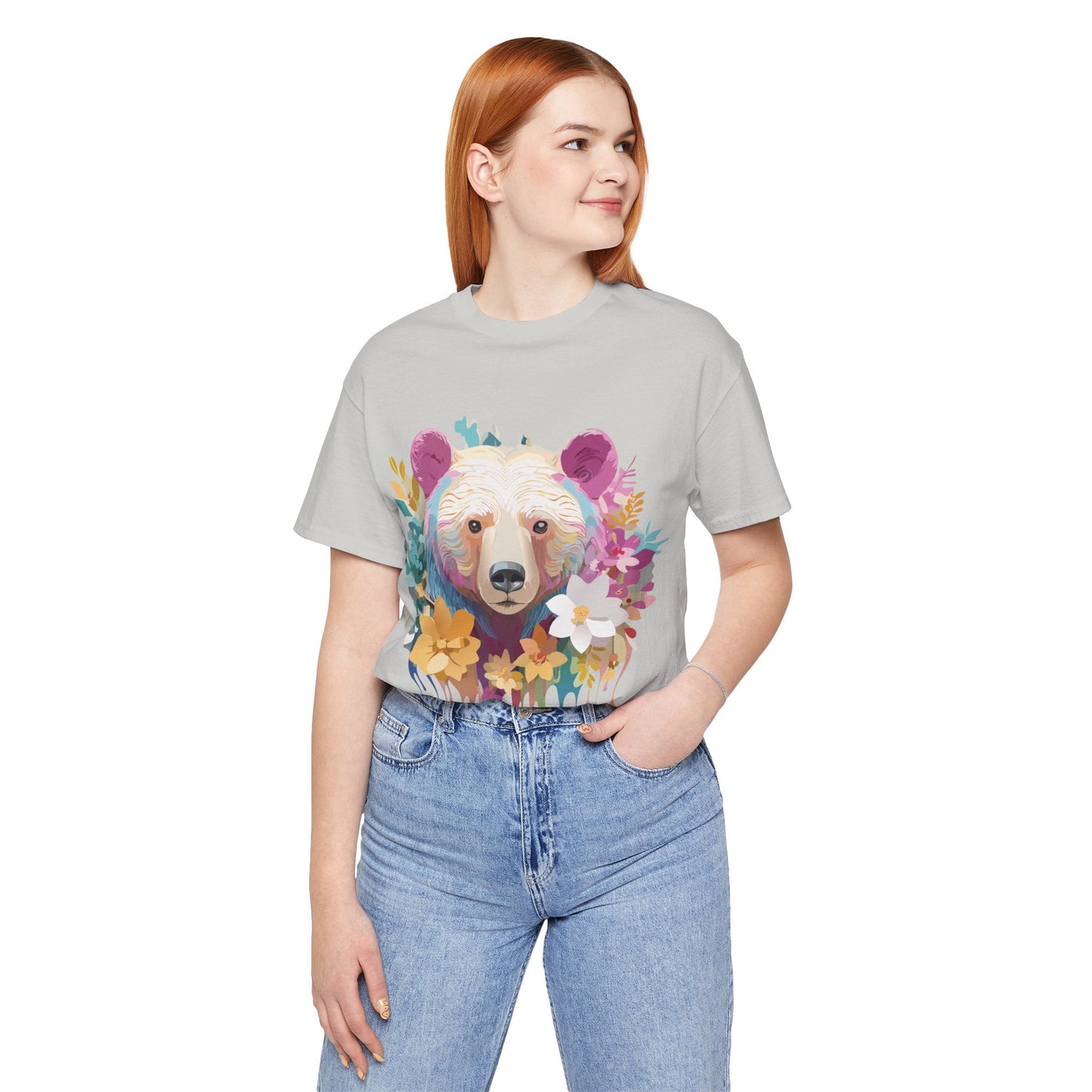 Adelpha Bear Graphic Tee Unisex Short Sleeve Shirt Art Design