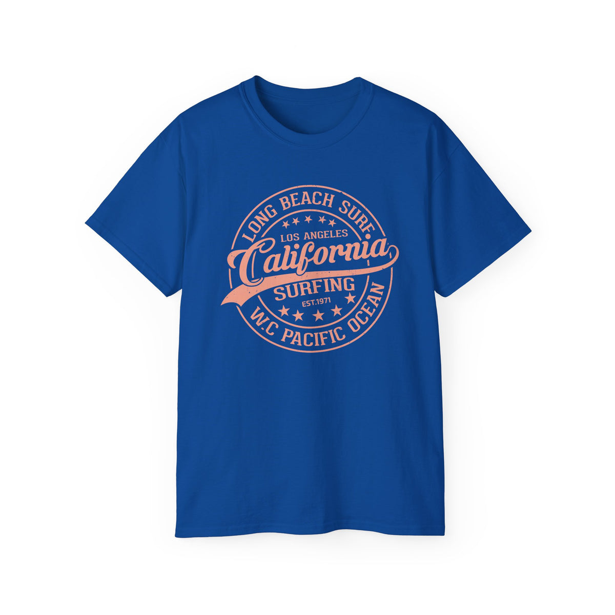 California Surfing Logo T-Shirt | Long Beach Pacific Ocean Tee