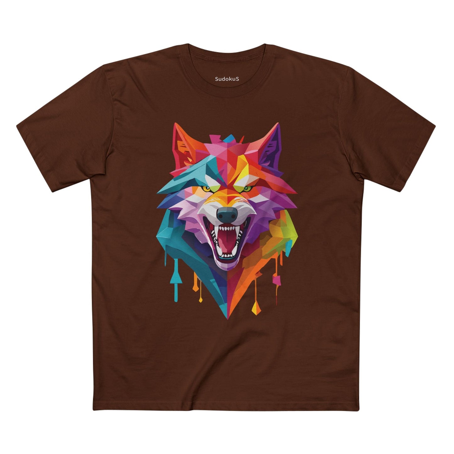 Wolf Graphic Unisex 100 Cotton Staple Tee with Animal Design Artwork 19