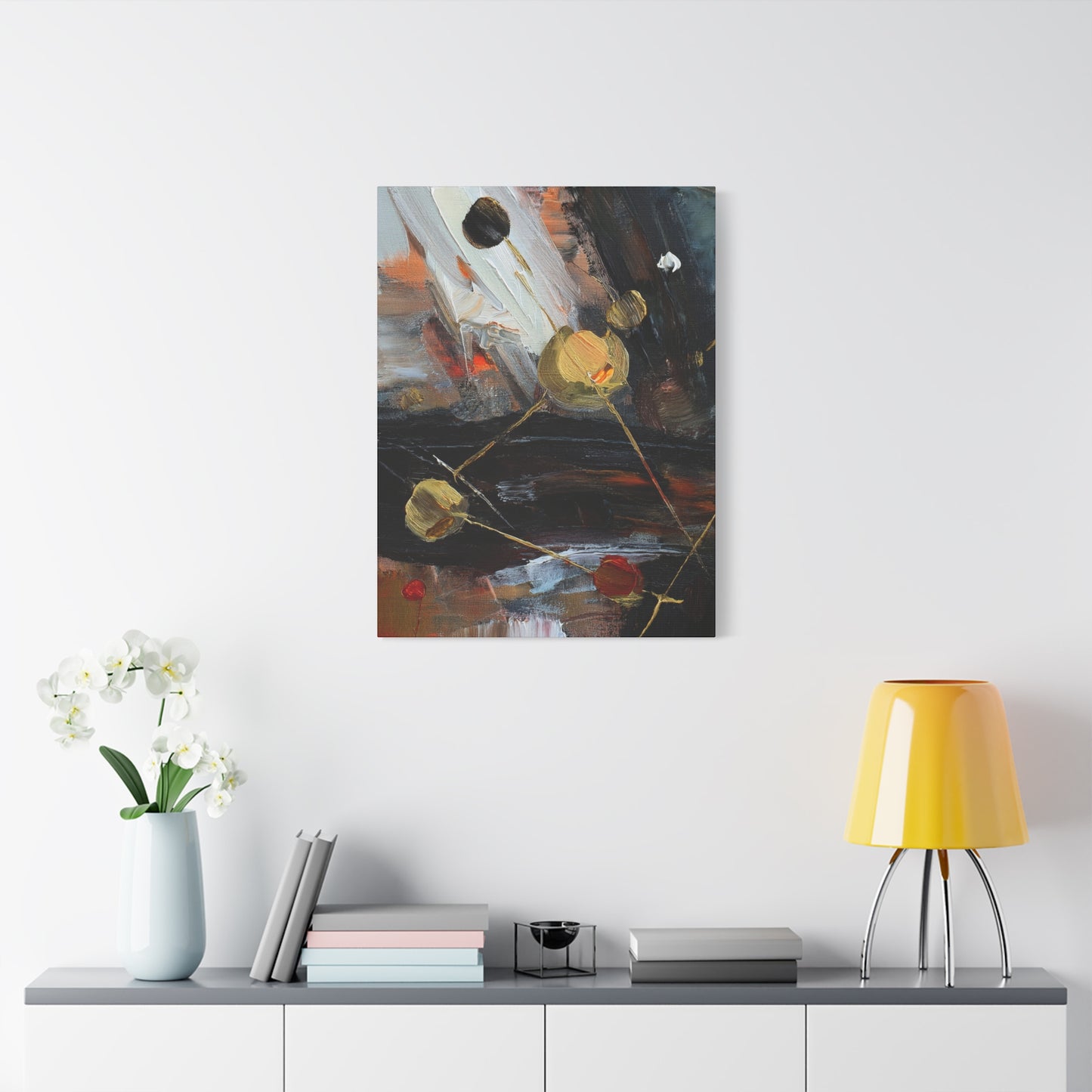 Abstract Oil Painting Print Canvas 20x24,20x30,24x30 24x32,24x36,30x40 32x48,36x48,40x60 Pine-Wood Inner Frame ABS-68