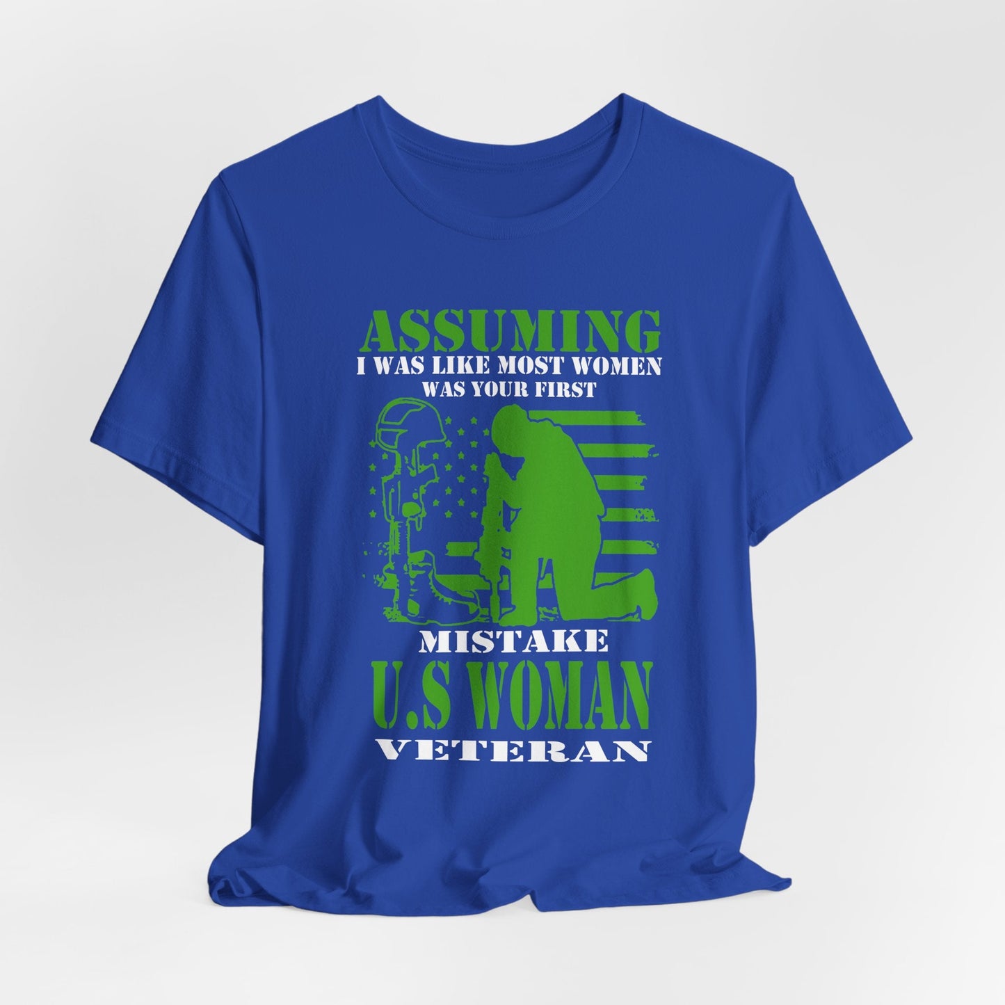 Army Veteran Patriotic Graphic Design Unisex Cotton T-Shirt v45