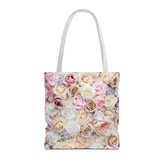 Canvastasche mit floralen Prints 