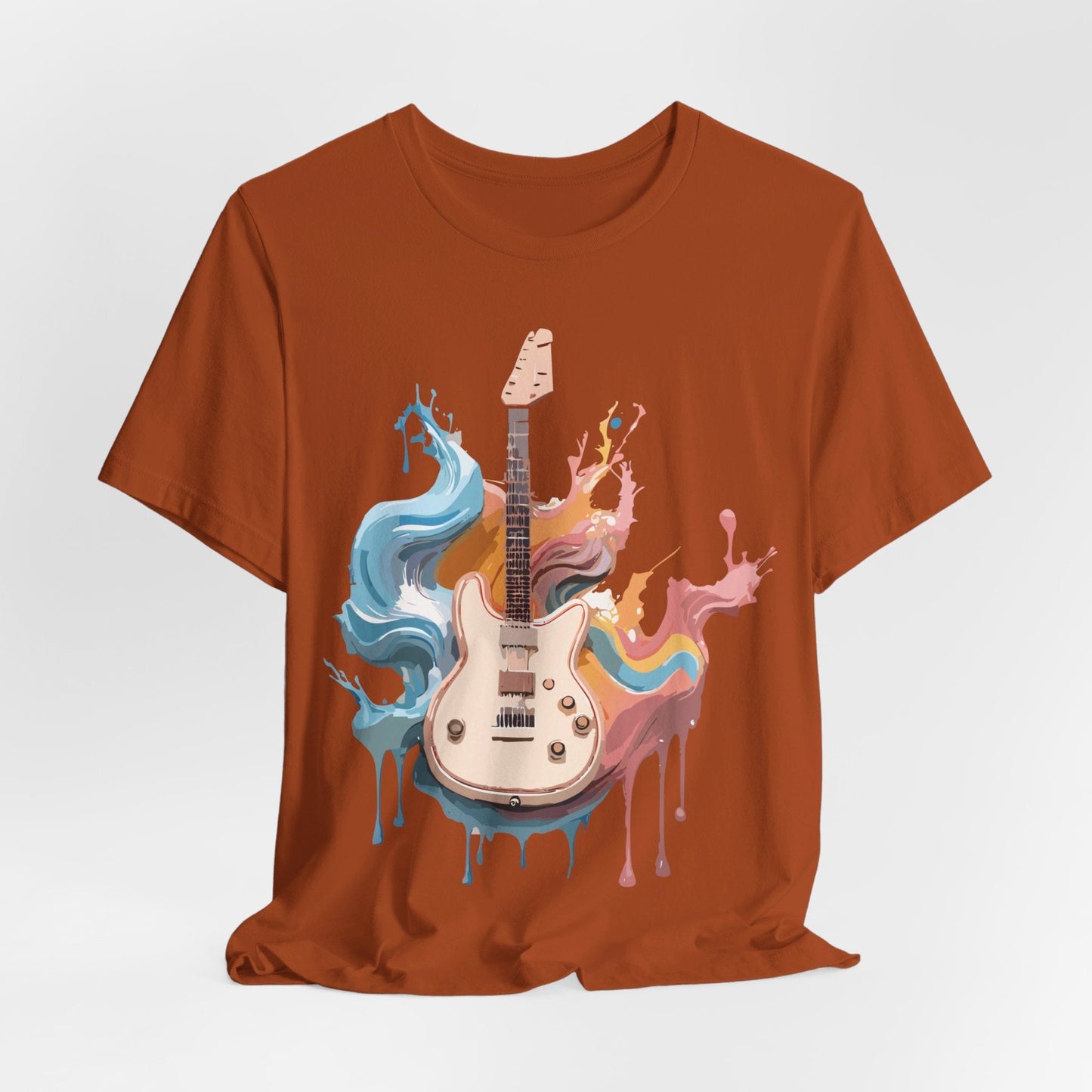 Adelpha Music Graphic T Shirt Unisex Short Sleeve Vintage Inspired Art Tee For Everyday Casual Wear