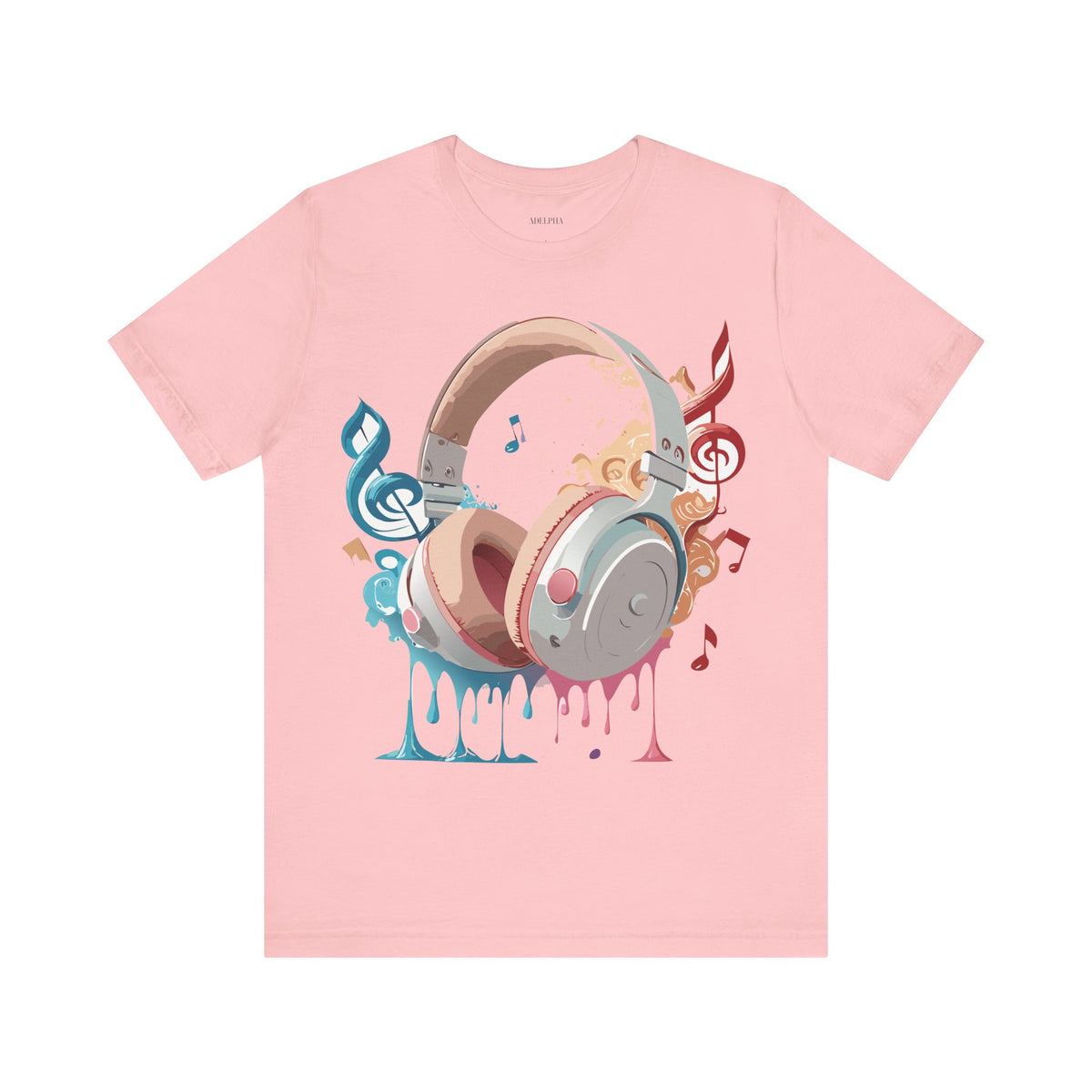 Music Graphic Unisex Cotton Bella+Canvas Tee with Art Design m144