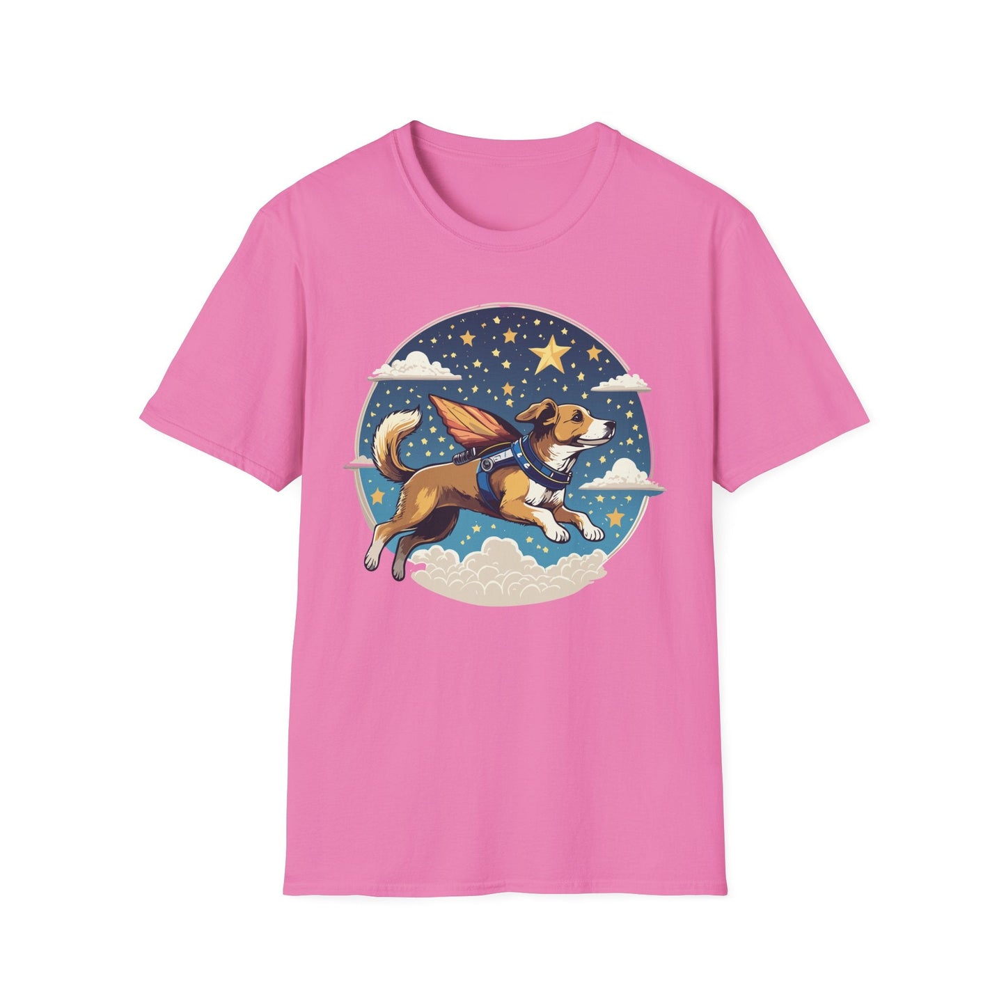 Dog Shirt Unisex Animal Print Tee Hundred Percent Cotton Softstyle Gildan 64000