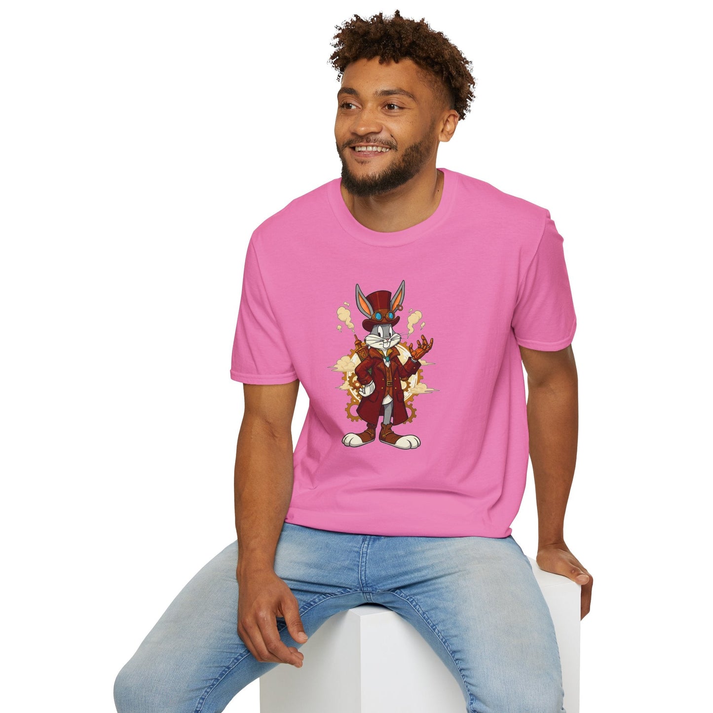 Bugs Bunny Shirt Cartoon T Shirt Unisex Gildan Softstyle 64000 Cotton Tee For Animation Fans
