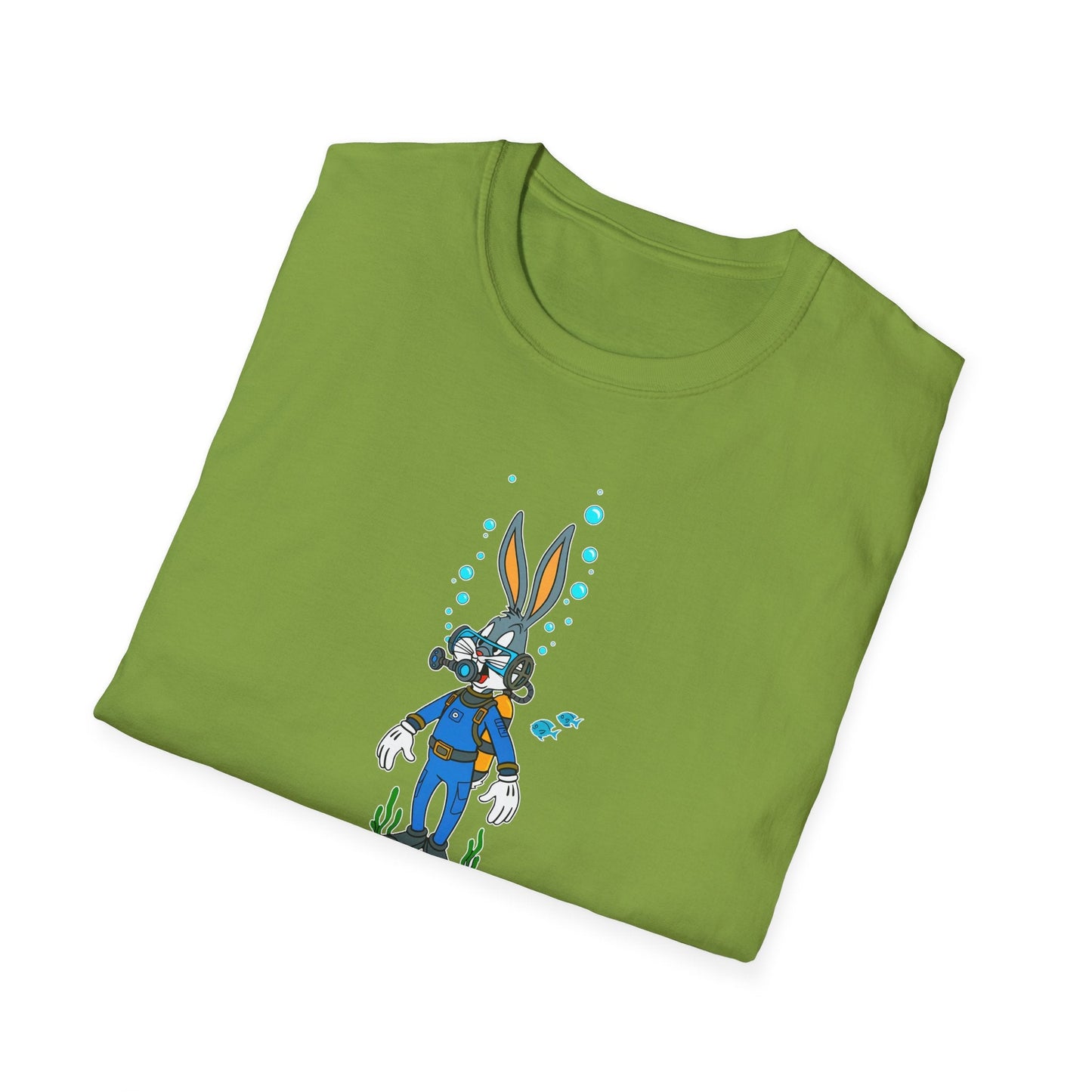 Bugs Bunny Animation Shirt Unisex T Shirt Cartoon Design Tee 100 Percent Cotton Gildan Softstyle