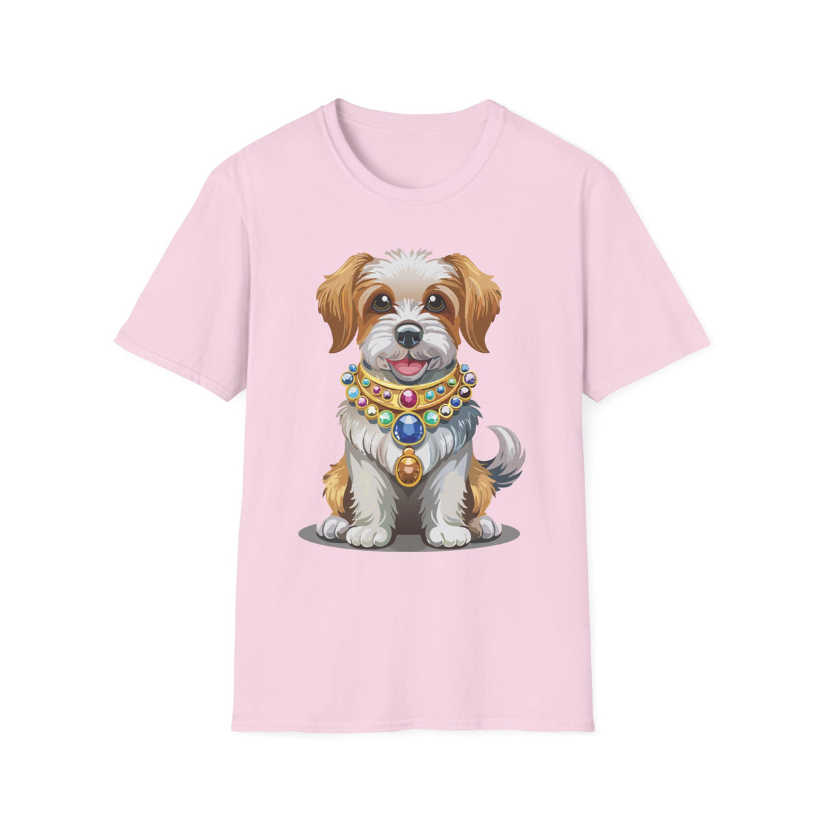 Cute Jeweled Puppy T-Shirt | Dog Portrait Tee