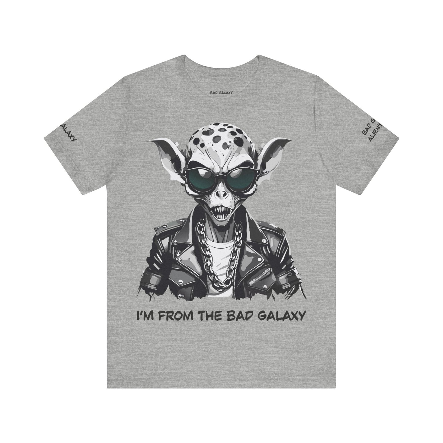 Alien Tee Shirt From Bad Galaxy 100 Percent Cotton Lightweight USA Printed Tee Eco Friendly Inks