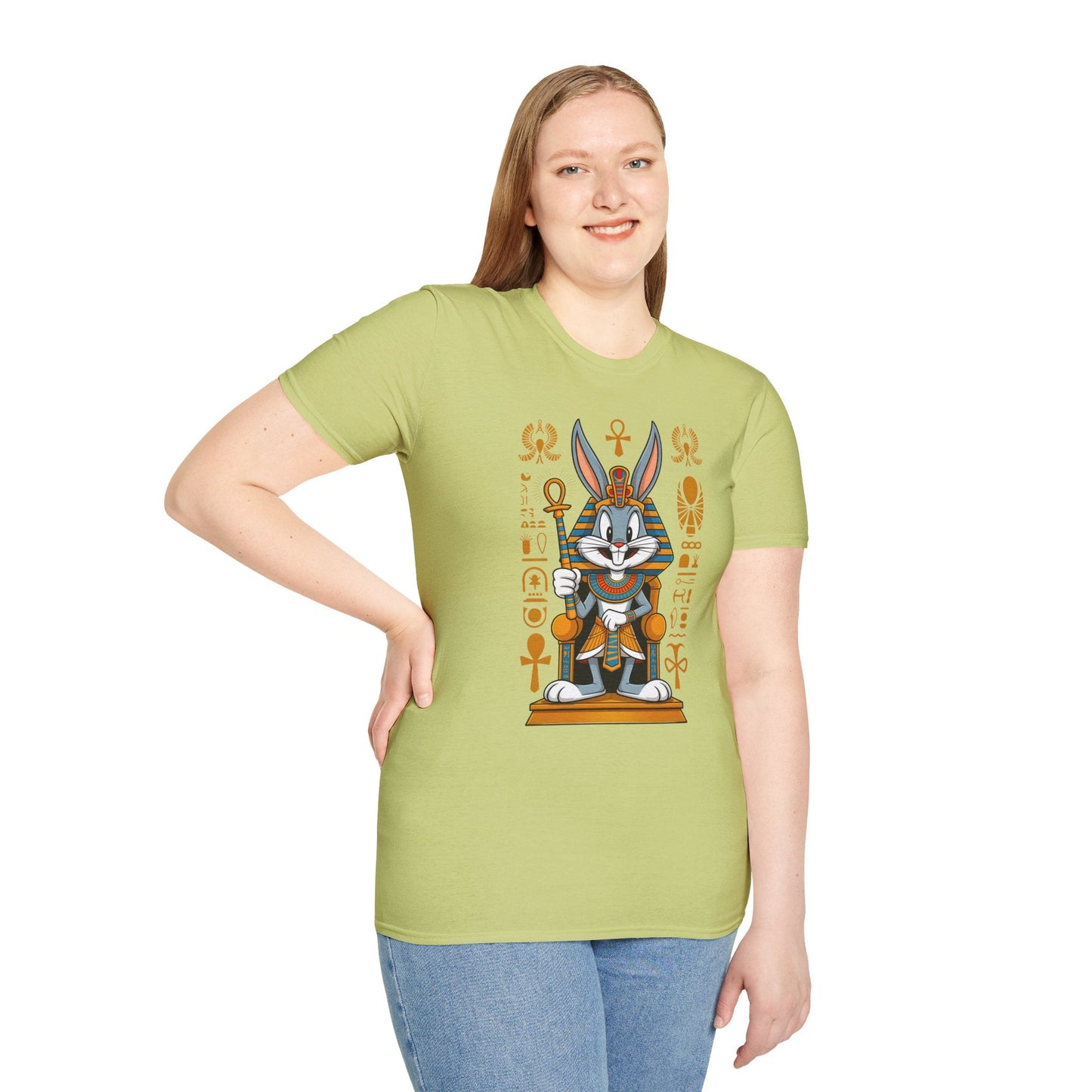 Bugs Bunny T Shirt Unisex Softstyle 64000 Cartoon Animation Tee Ring Spun Cotton