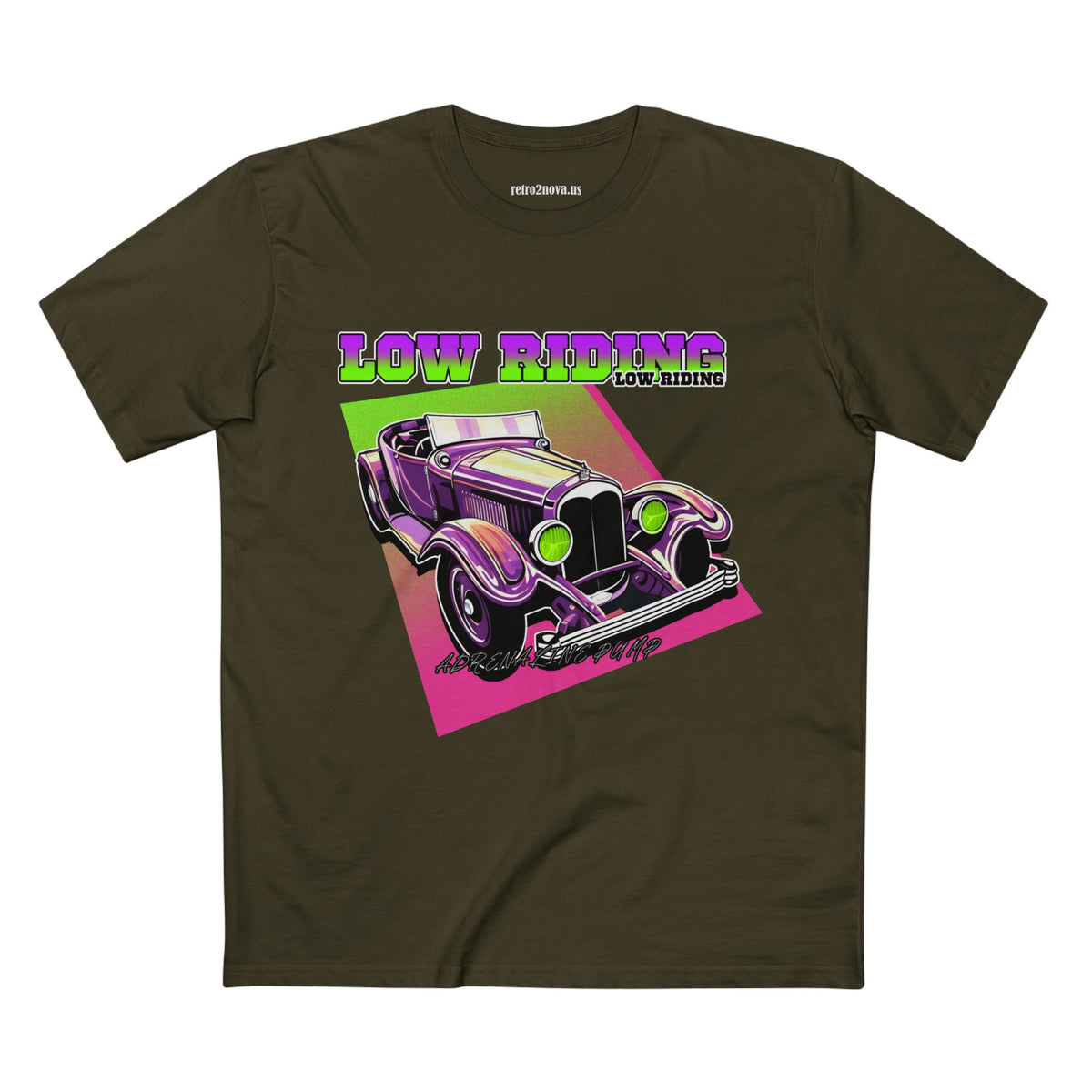 Retro Car Vintage Graphic Tee Staple Unisex 100 Cotton Tee Shirt - RC-9
