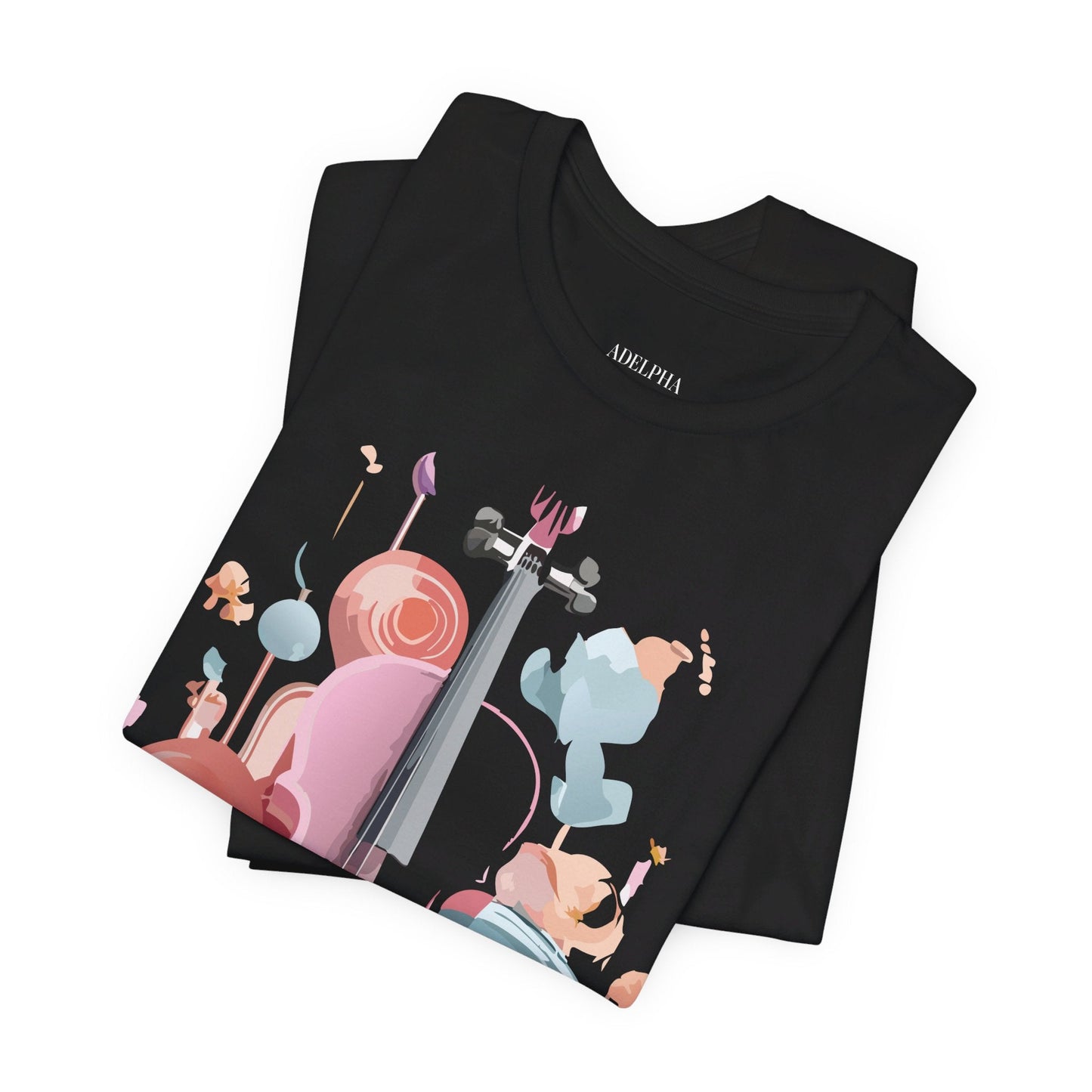 Adelpha Music Graphic T Shirt Unisex Short Sleeve Tee Vintage Inspired Artwork Edition