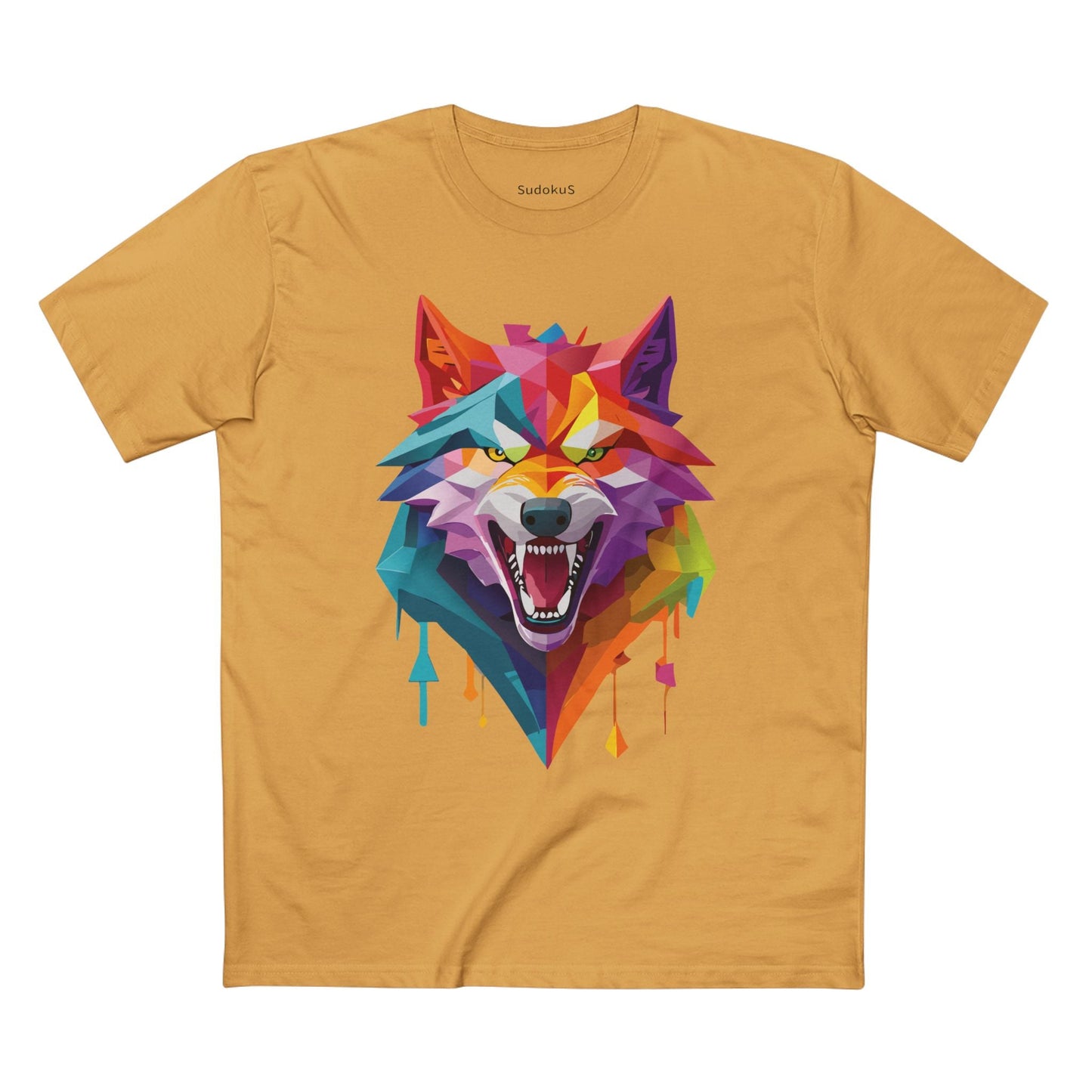 Wolf Graphic Unisex 100 Cotton Staple Tee with Animal Design Artwork 19