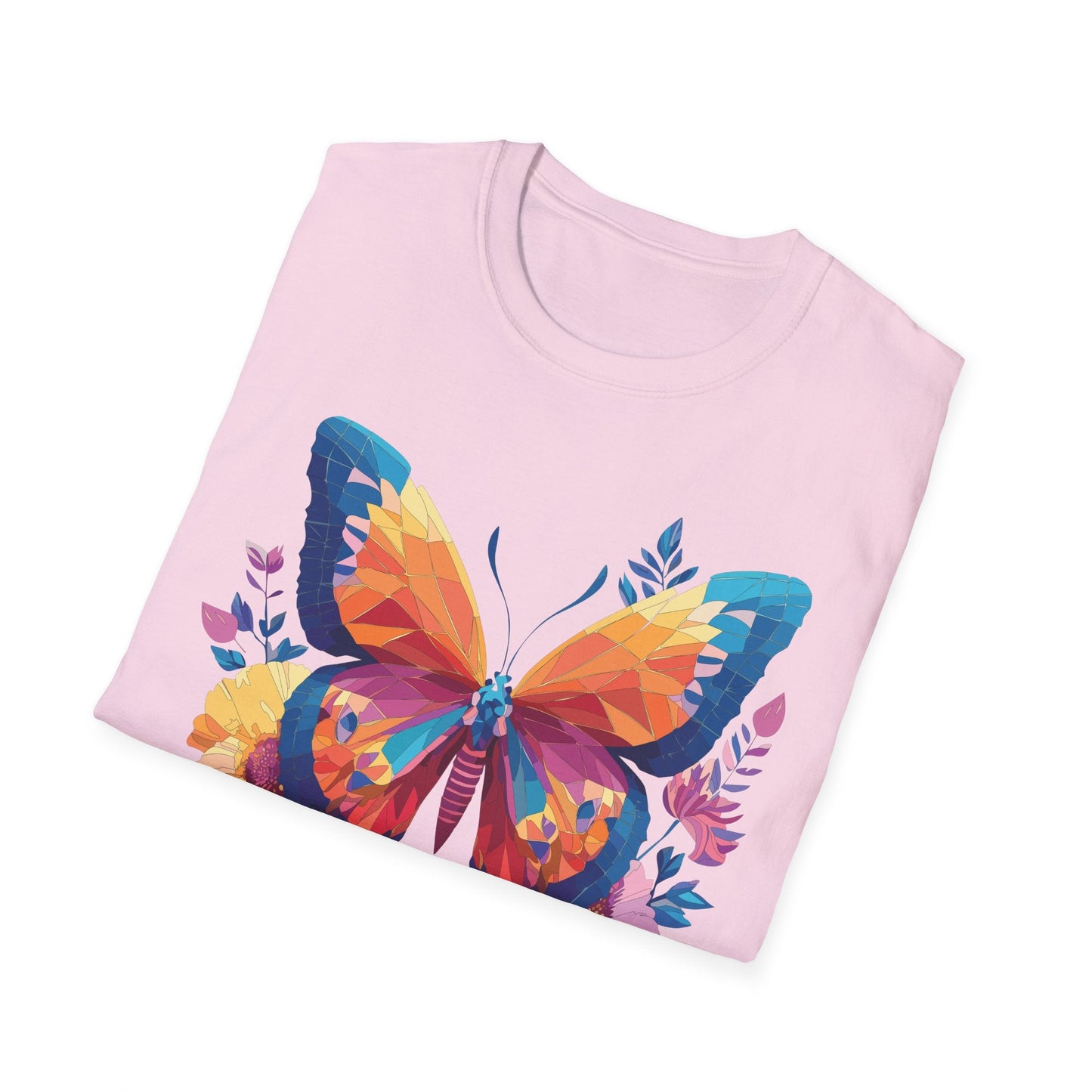 Butterfly Shirt Unisex Softstyle Short Sleeve Tee Monarch Butterfly 100 Percent Cotton
