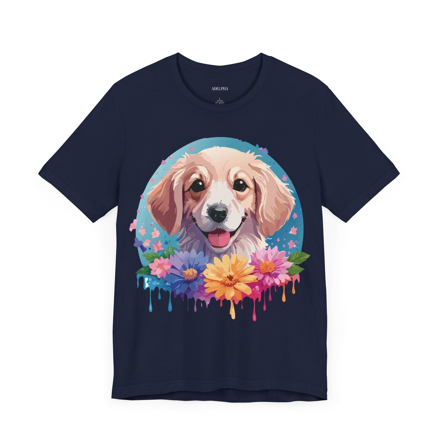 Dog Shirt Unisex Graphic Tee With Original Adelpha Artwork Jersey Short Sleeve Casual Look
