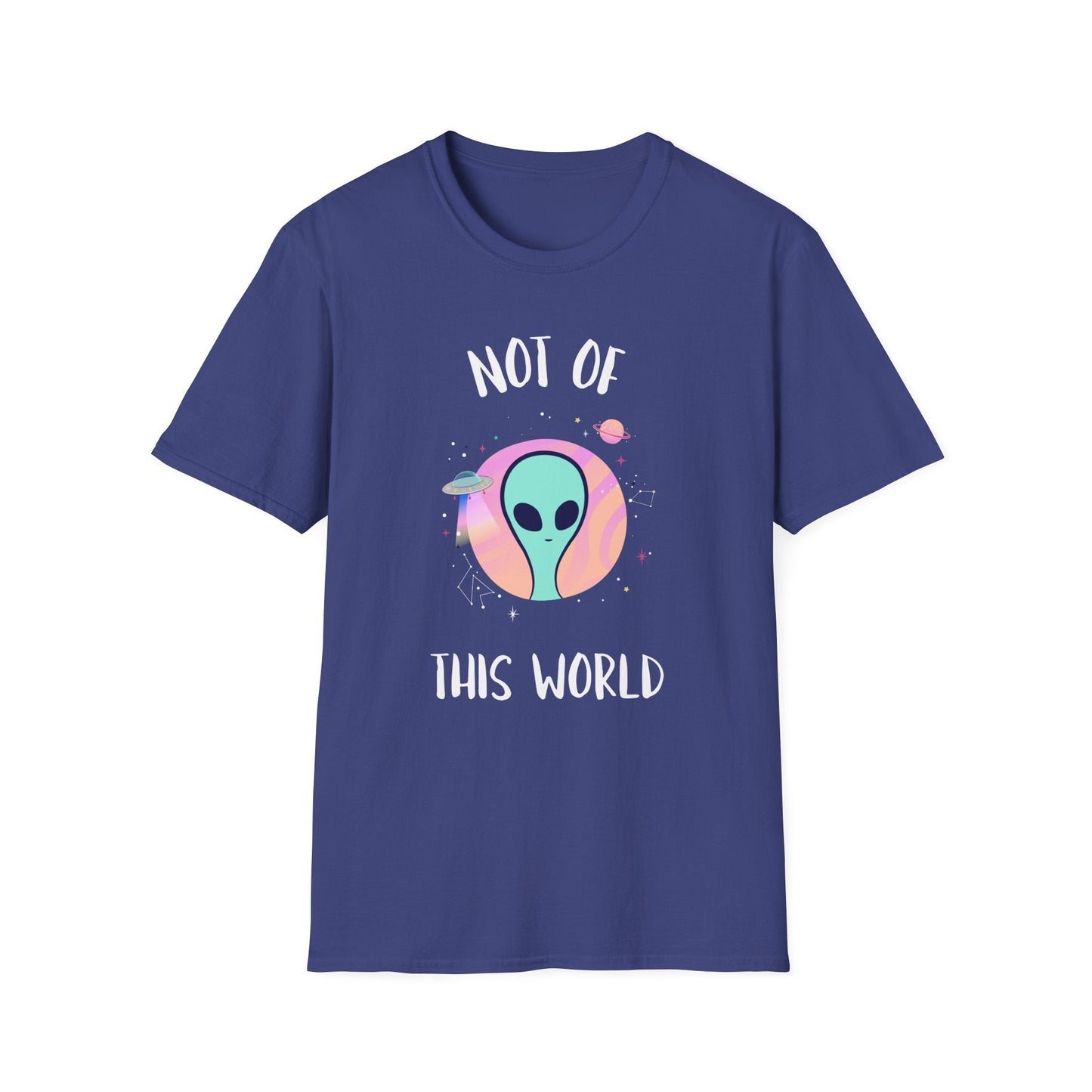 Alien Graphic TShirt  Not Of This World Cute Pastel UFO Tee