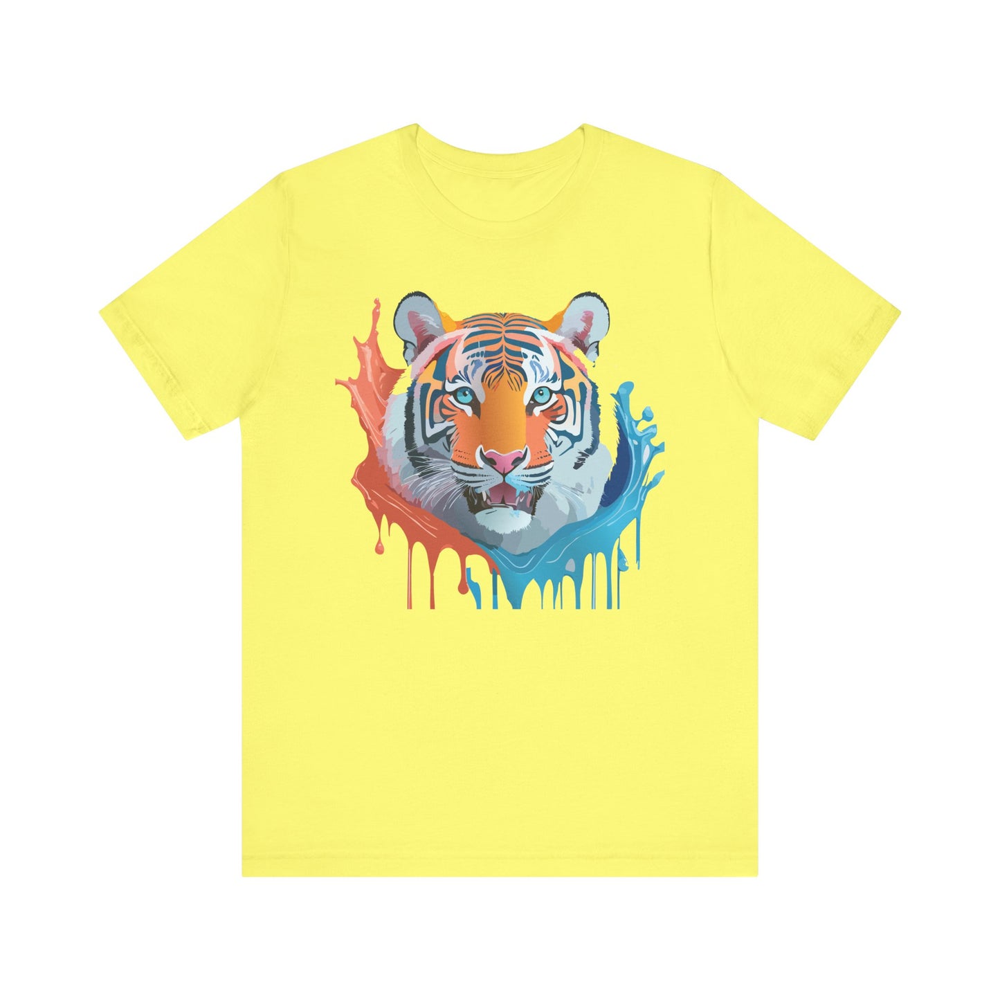 Unisex Tiger Tee, Animal Shirt, Tee Shirt with Tiger, Art T-Shirt, Animal Tees, Big Cat Shirt, Art Design T-Shirt 5