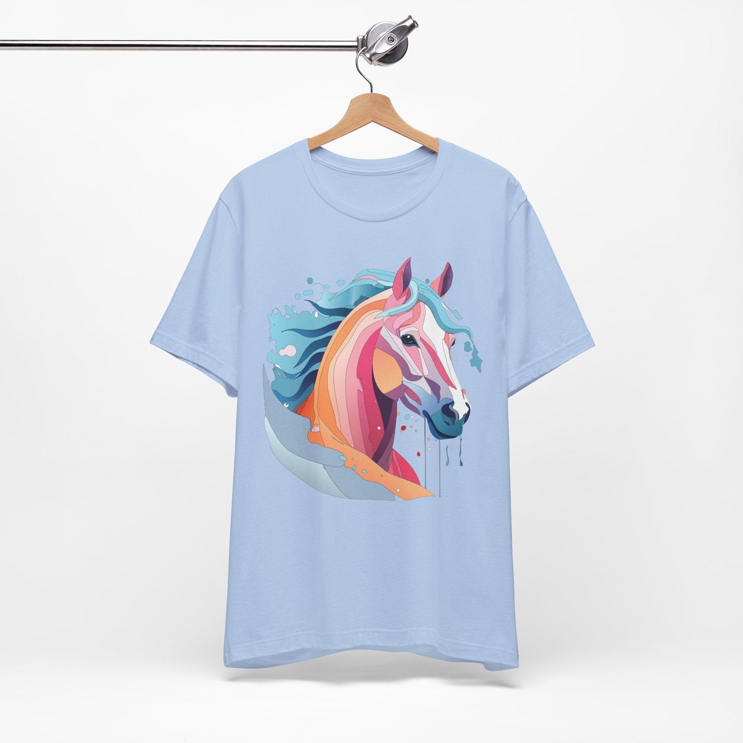 Unisex Animal Tee Shirt With Art Design Wild Animals Short Sleeve Premium Comfort Fit