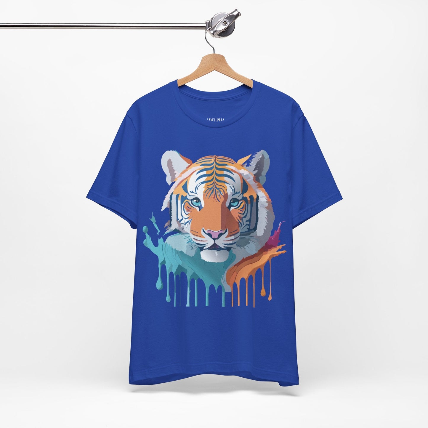 Tiger Graphic Tee Unisex Jersey Short Sleeve Vintage Inspired Artwork Adelpha Art Design