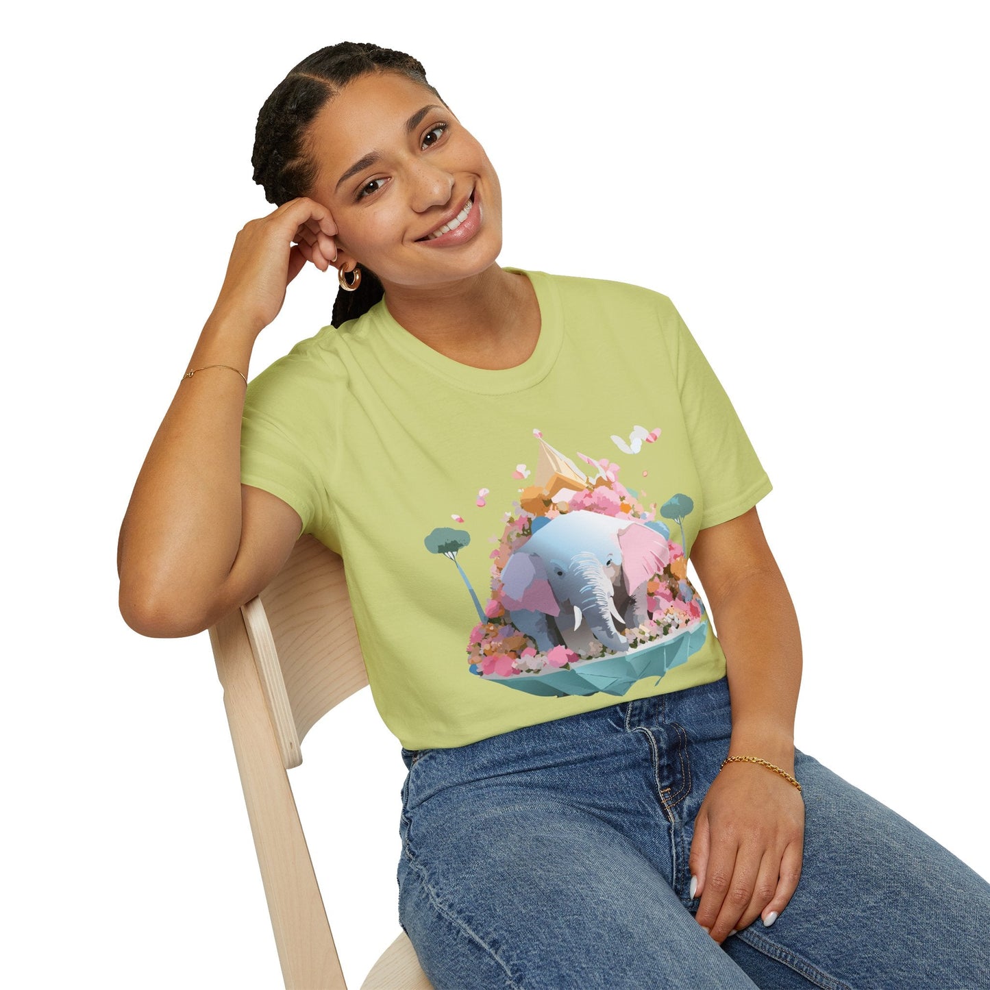 Elephant Graphic T Shirt For Animals Unisex Gildan Softstyle 64000 Cotton Tee Apparel