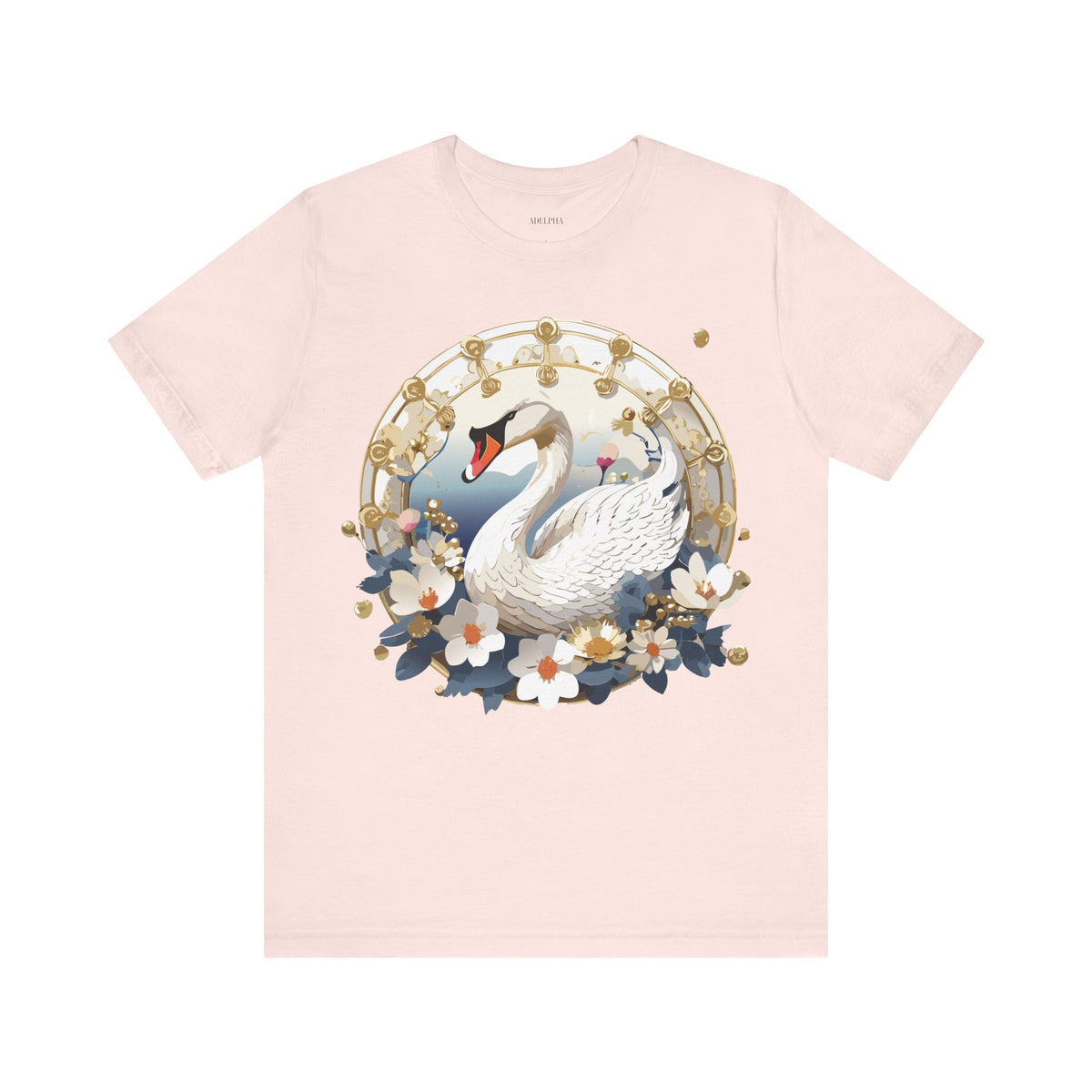 Medallion Graphic Unisex Cotton Bella+Canvas Tee with Art Design d51