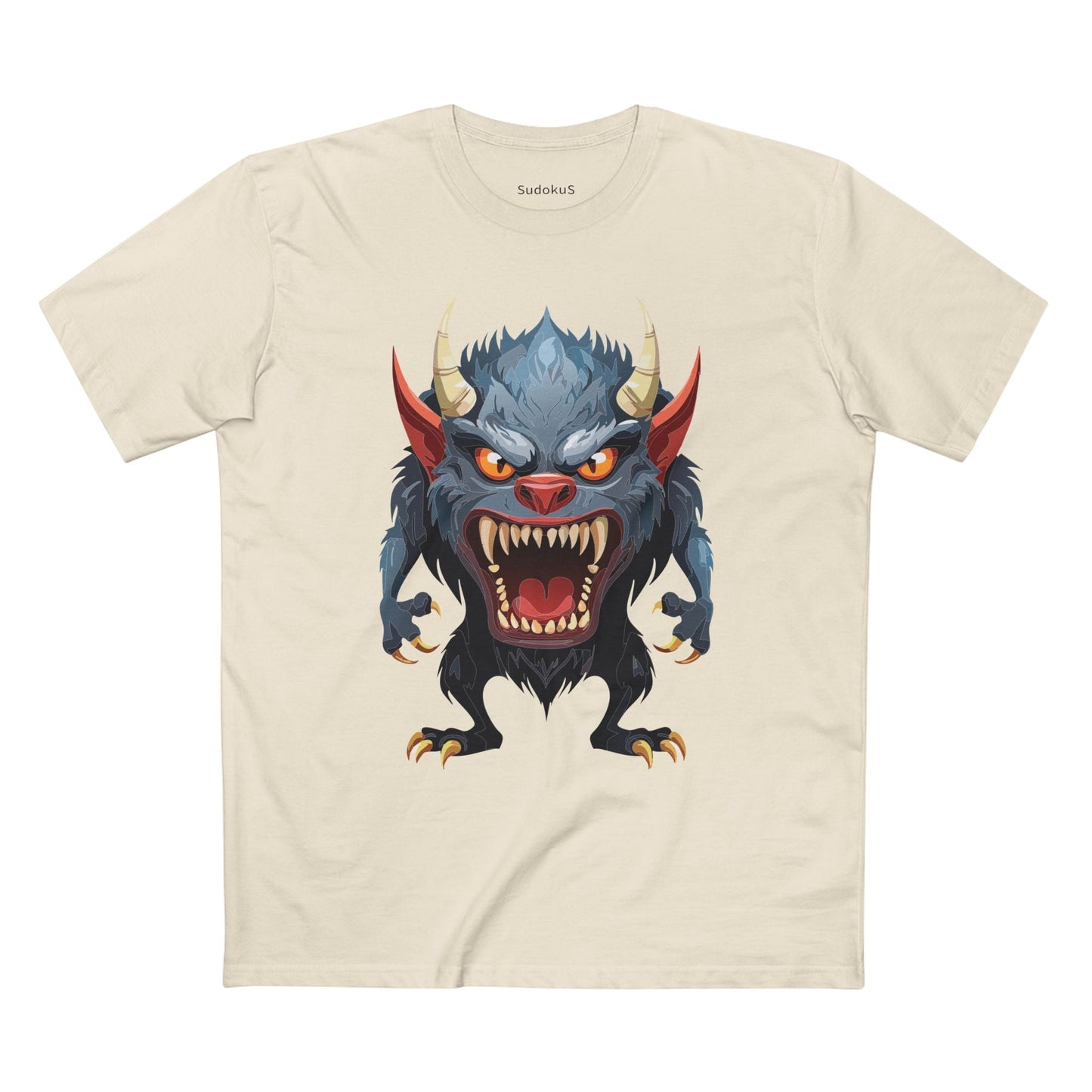 Cartoon Monsters Graphic Unisex 100 Cotton Staple Tee 10