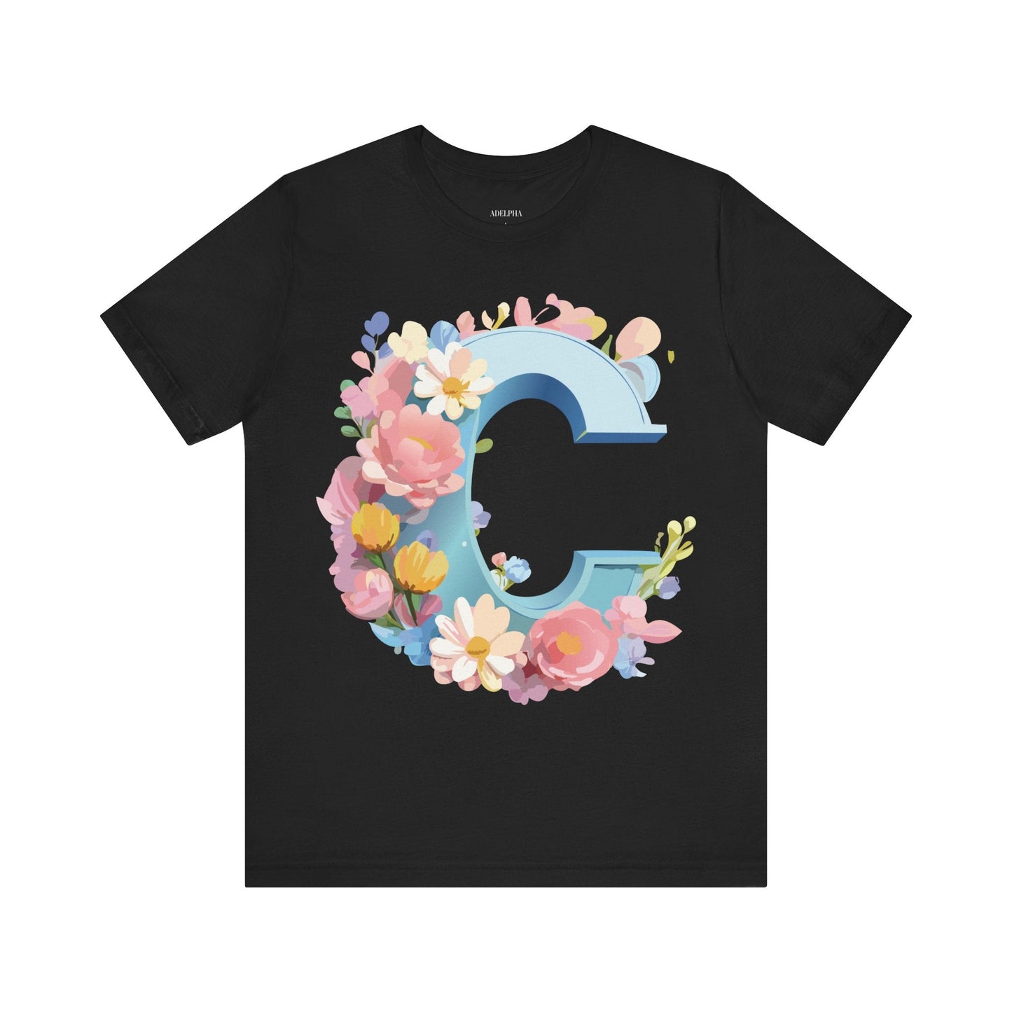 Letter C Graphic Tee Unisex Jersey Short Sleeve Premium Adelpha Artwork Vintage Inspired Casual Wear