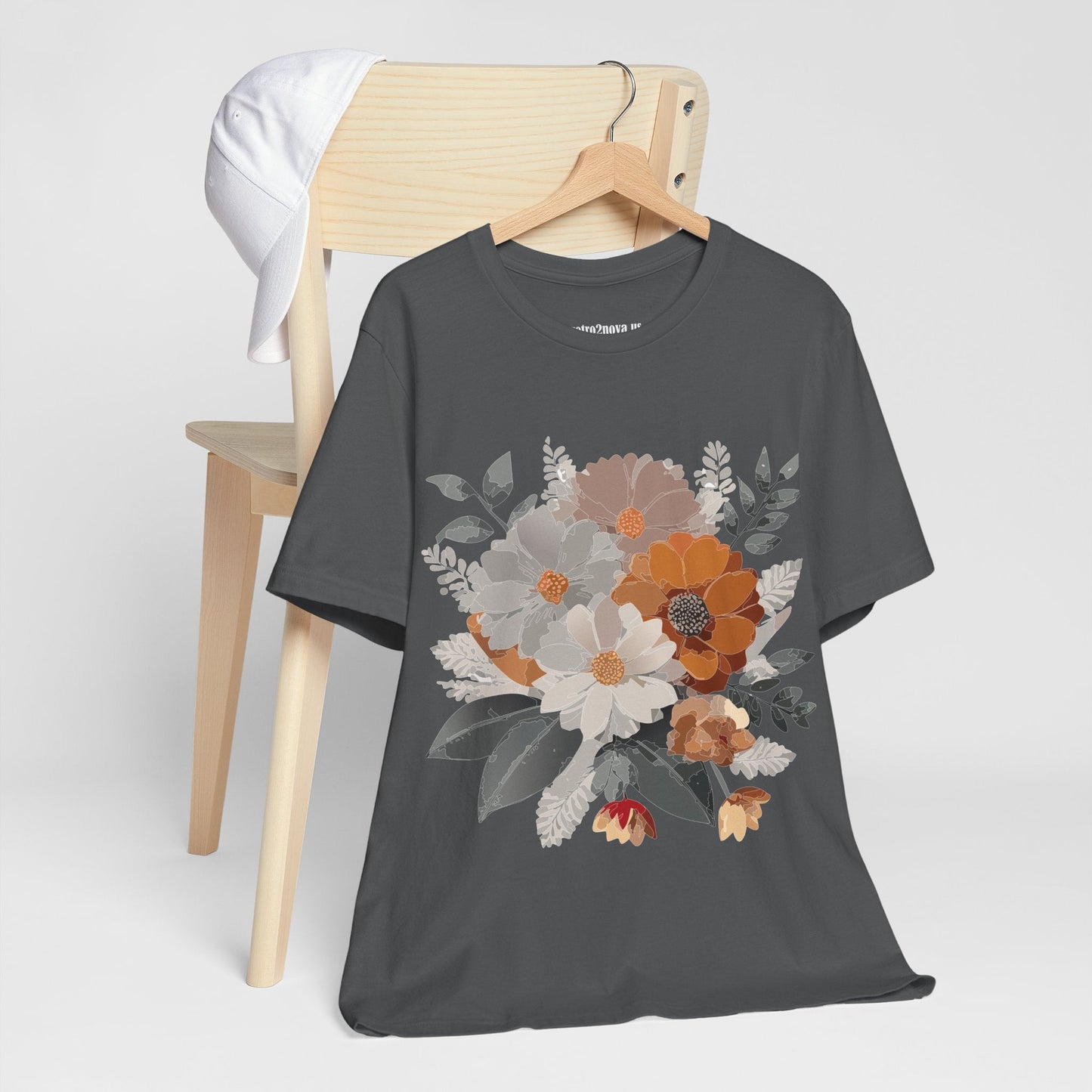 Flowers Shirt Floral Shirt Unisex Tee Lightweight Jersey Short Sleeve Floral Print Free Shipping